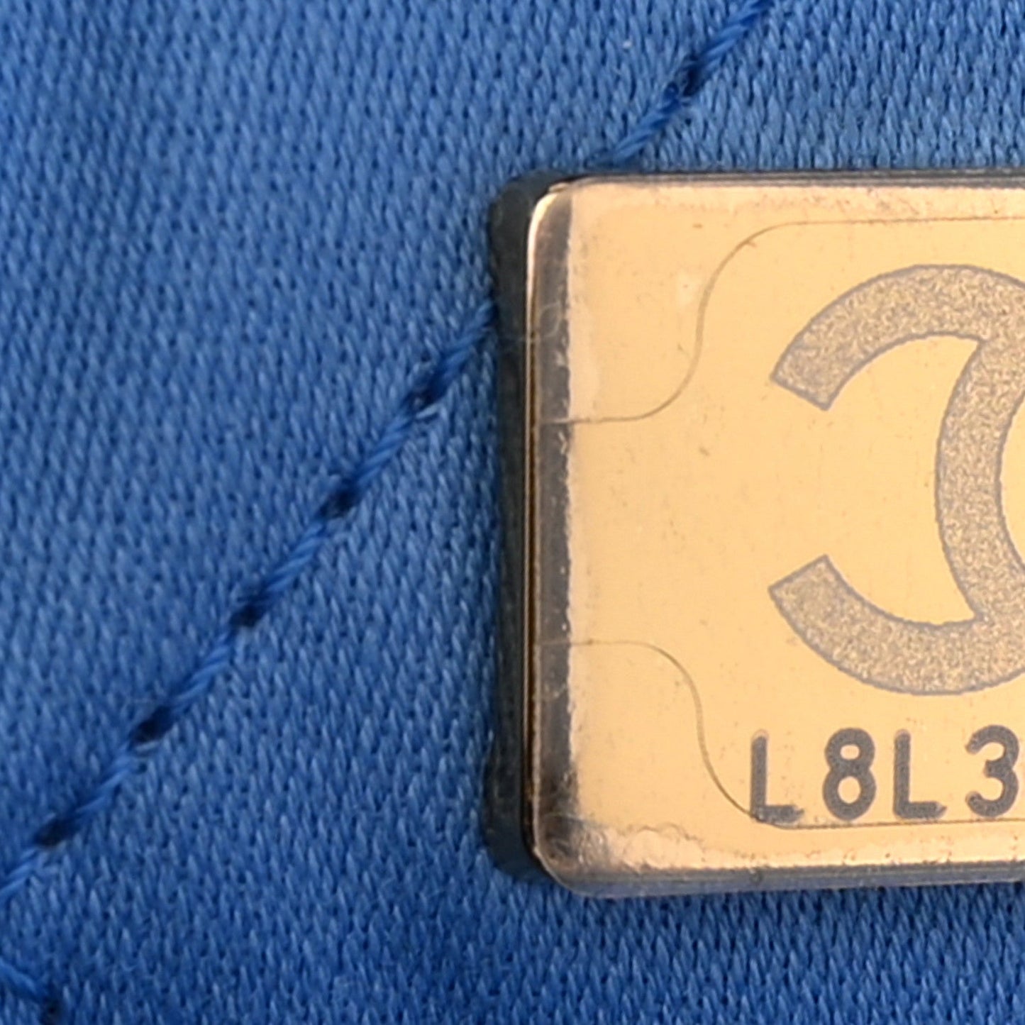 Shiny Calfskin Quilted Mini Chanel 22 Blue