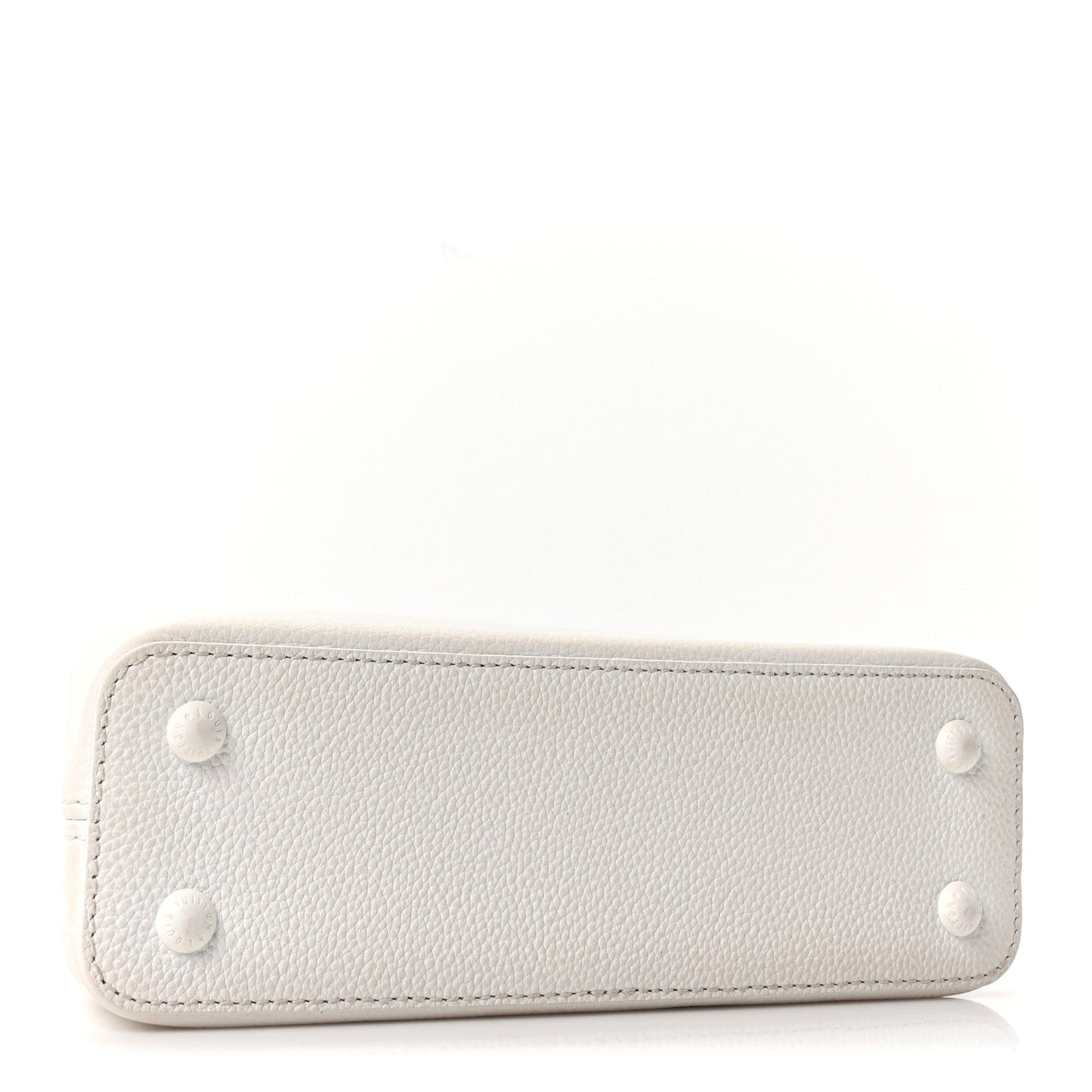 Taurillon Capucines East West Mini Optic White