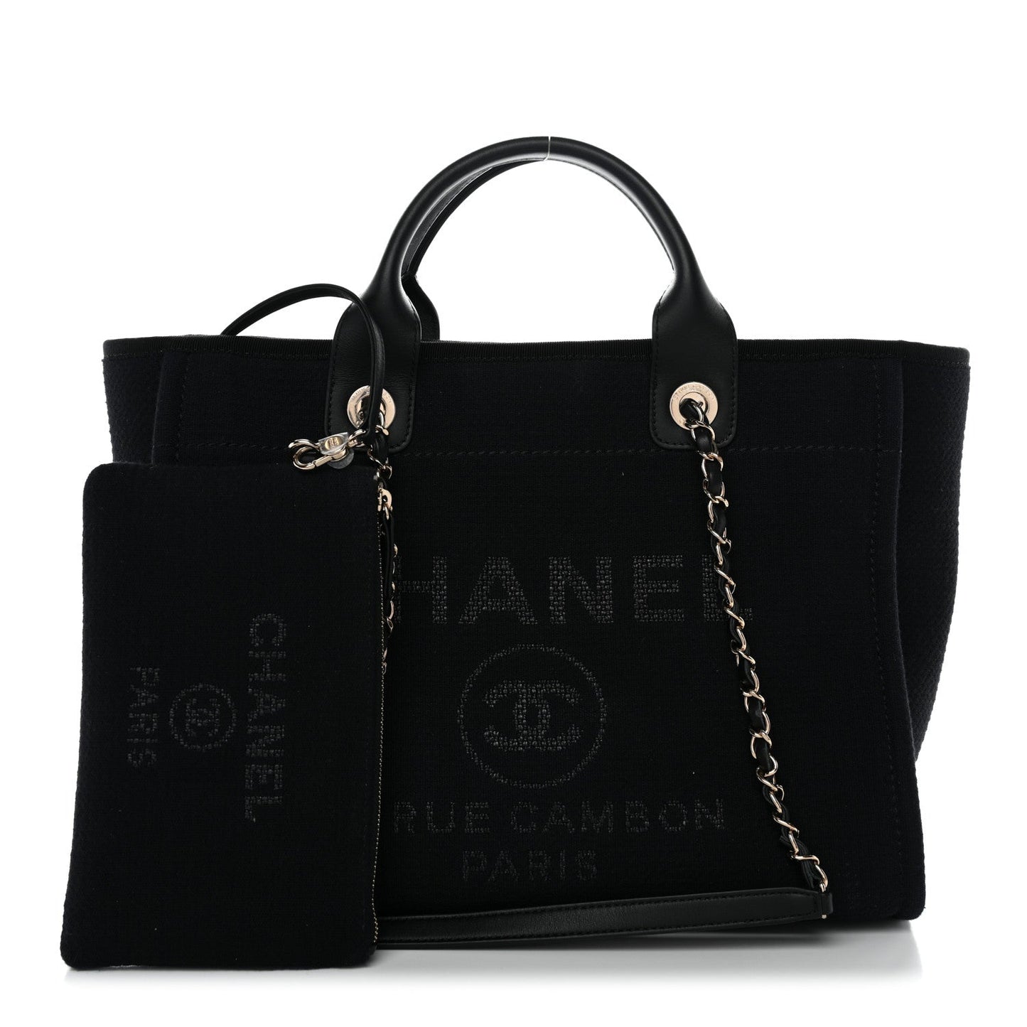 Mixed Fibers Small Deauville Tote Black