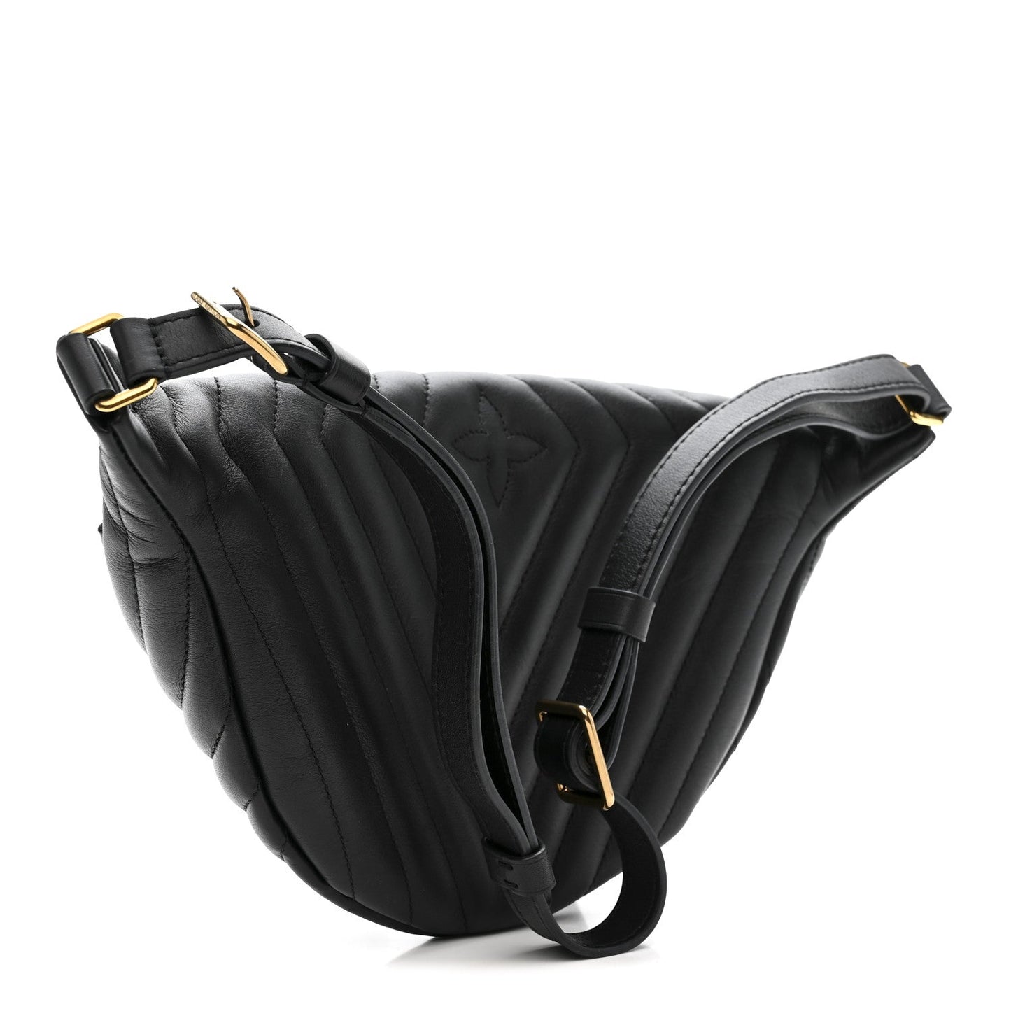 Calfskin Quilted New Wave Bumbag Black