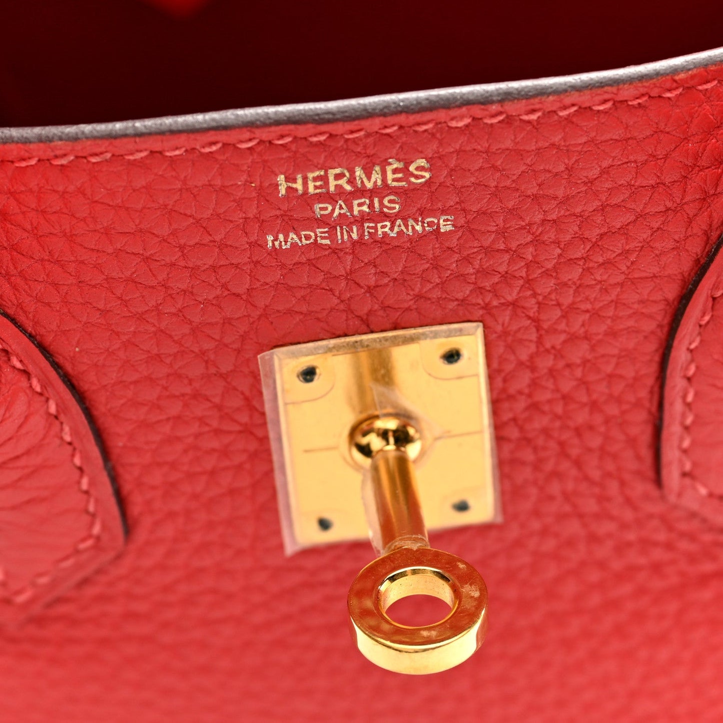 Togo Birkin 25 Rouge Pivoine