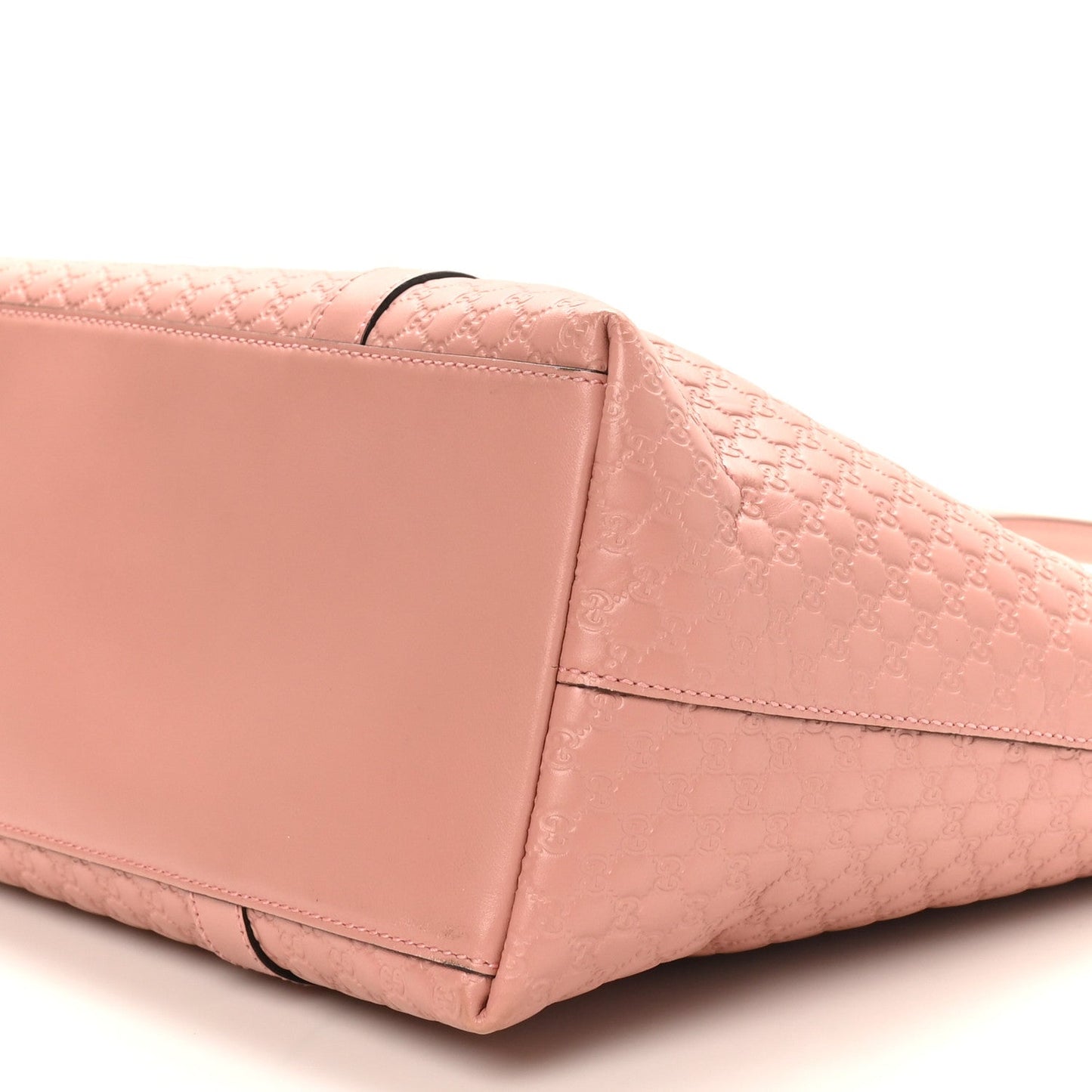 Soft Microguccissima Medium Zippered Satchel Soft Pink