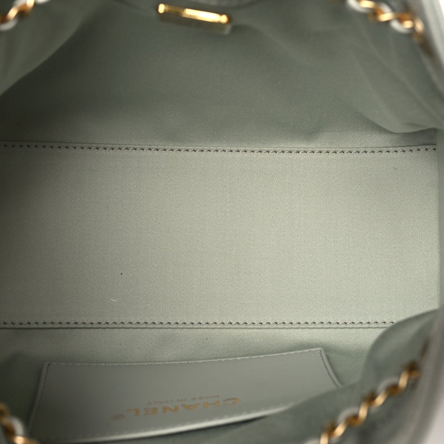 Caviar Quilted Mini Chanel 25 Handbag Light Green