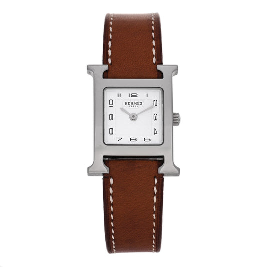 Stainless Steel Barenia 21mm Heure H Hour Quartz Watch Fauve