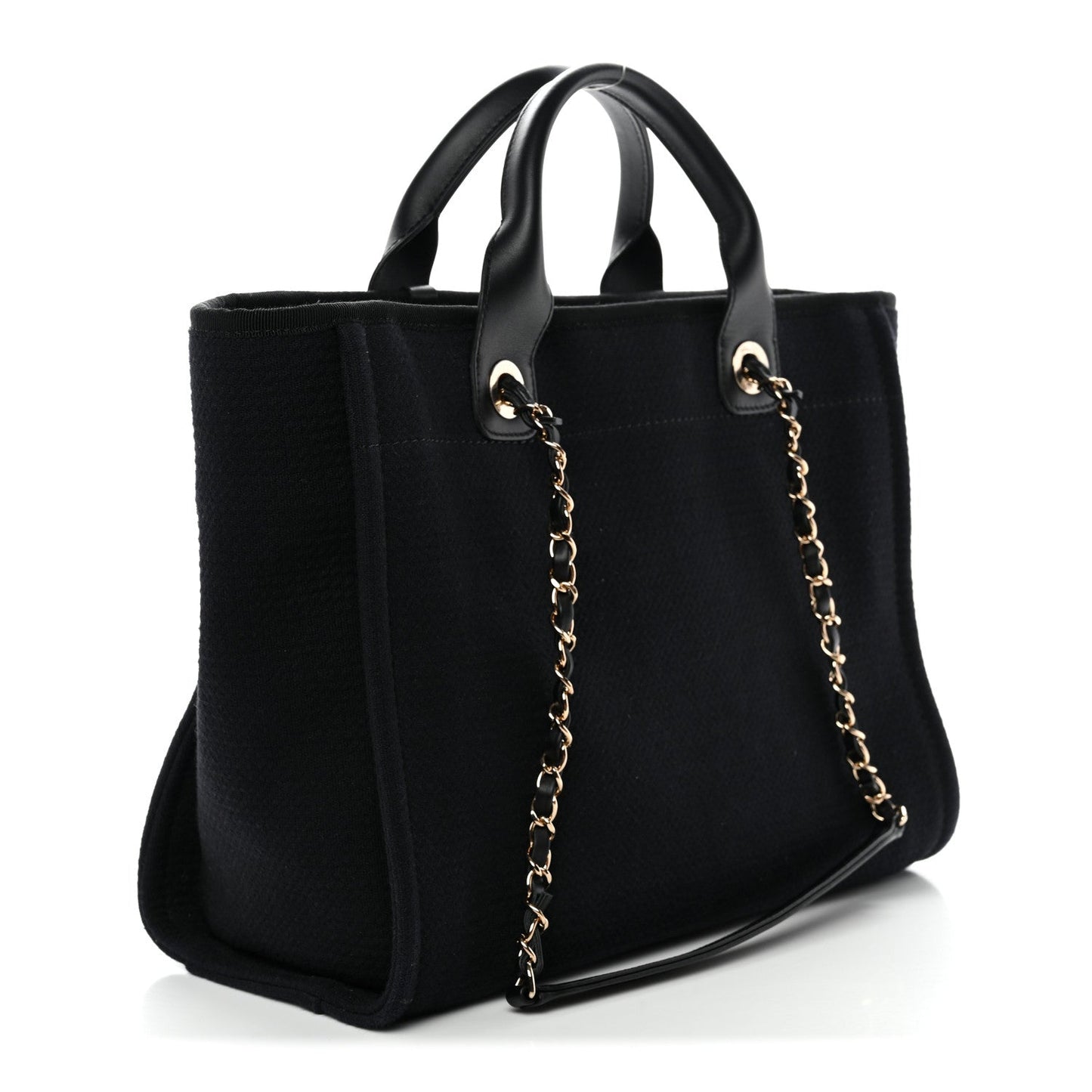 Mixed Fibers Small Deauville Tote Black