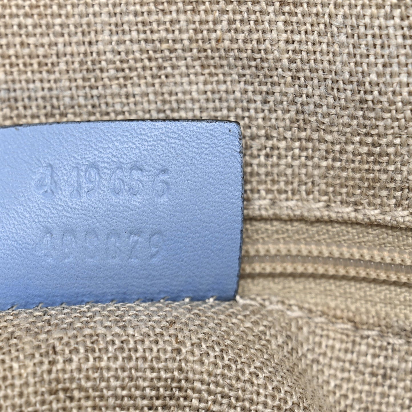 Soft Microguccissima Small Zippered Satchel Light Blue