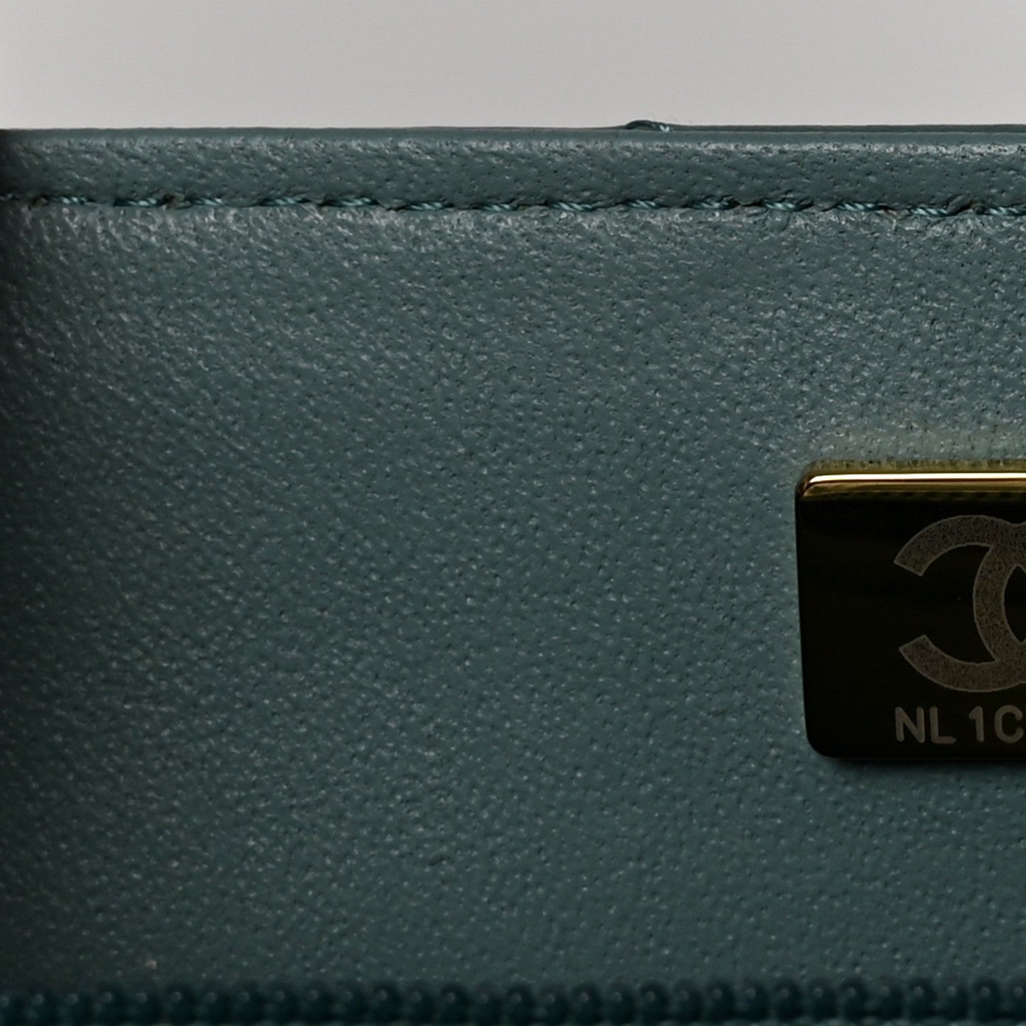 Lambskin Quilted Mini Rectangular Flap Green