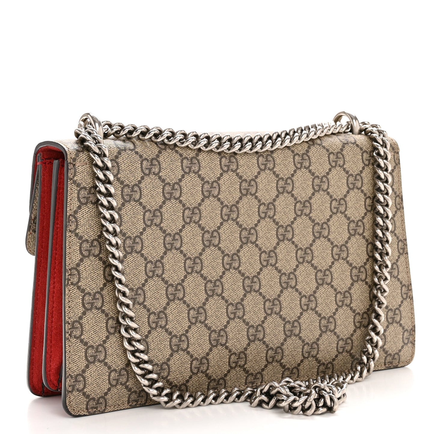 GG Supreme Monogram Small Dionysus Shoulder Bag Red