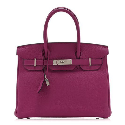 Togo Birkin 30 Rose Pourpre