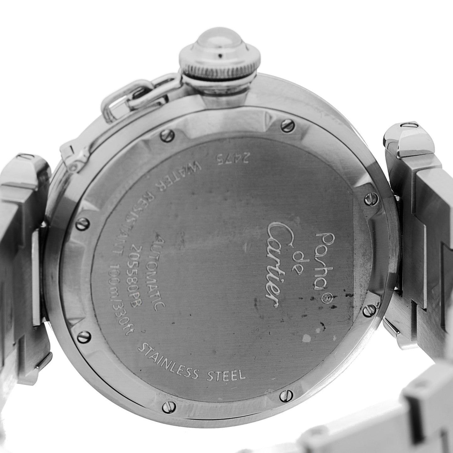 Stainless Steel 35mm Pasha C Big Date Automatic Watch Pink