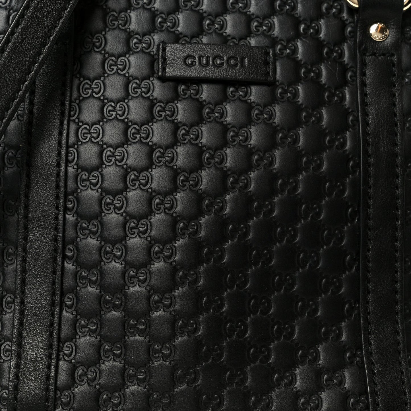 Microguccissima Mini Dome Bag Black