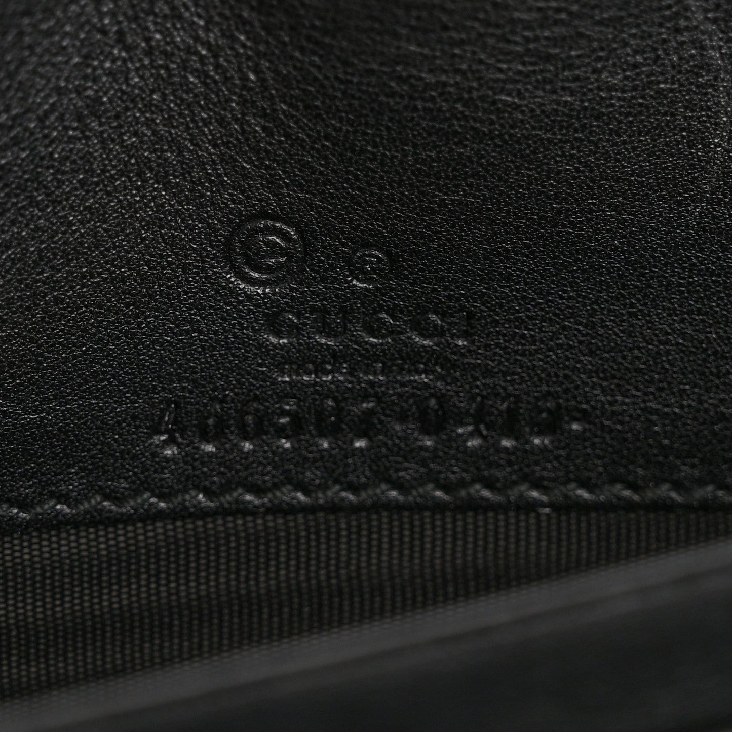 Microguccissima Crossbody Wallet Black