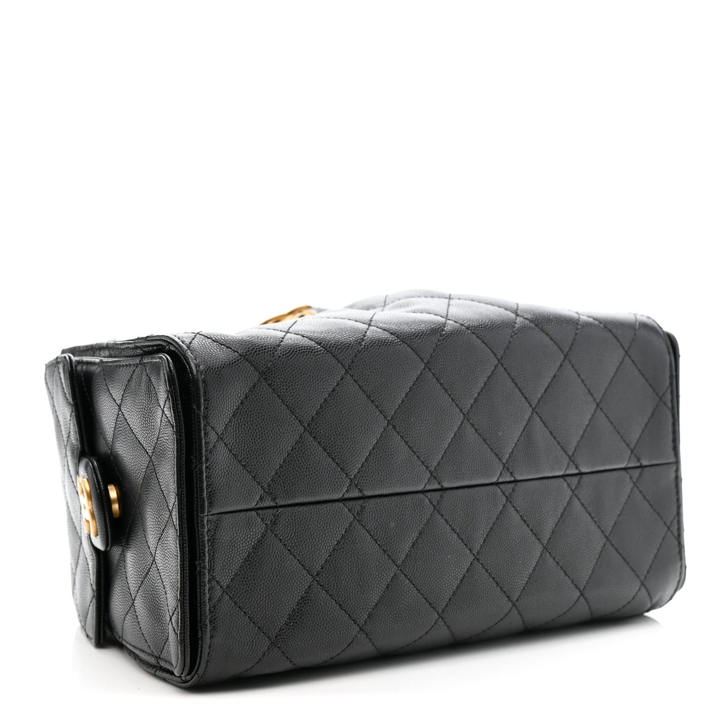 Caviar Quilted Small Chanel 25 Handbag Black