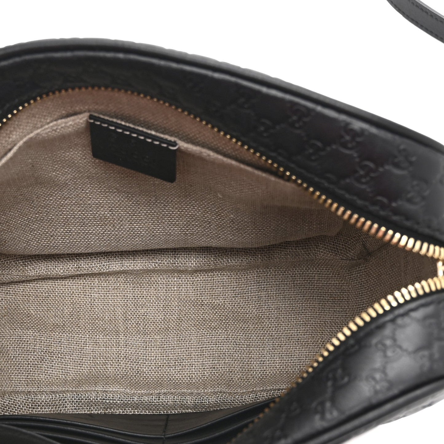 Microguccissima Mini Bree Messenger Bag Black