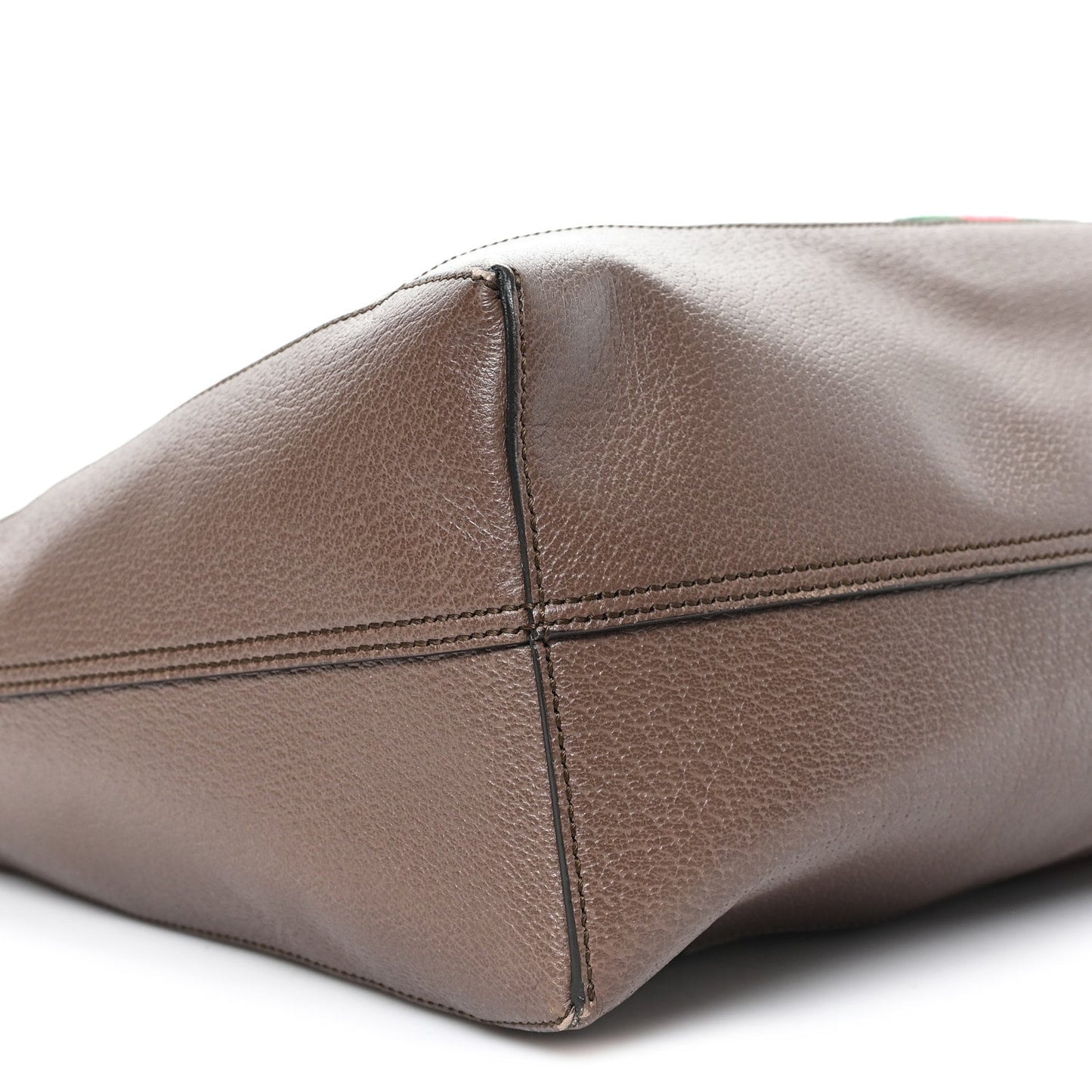 GG Supreme Monogram Web Ophidia Tote Brown