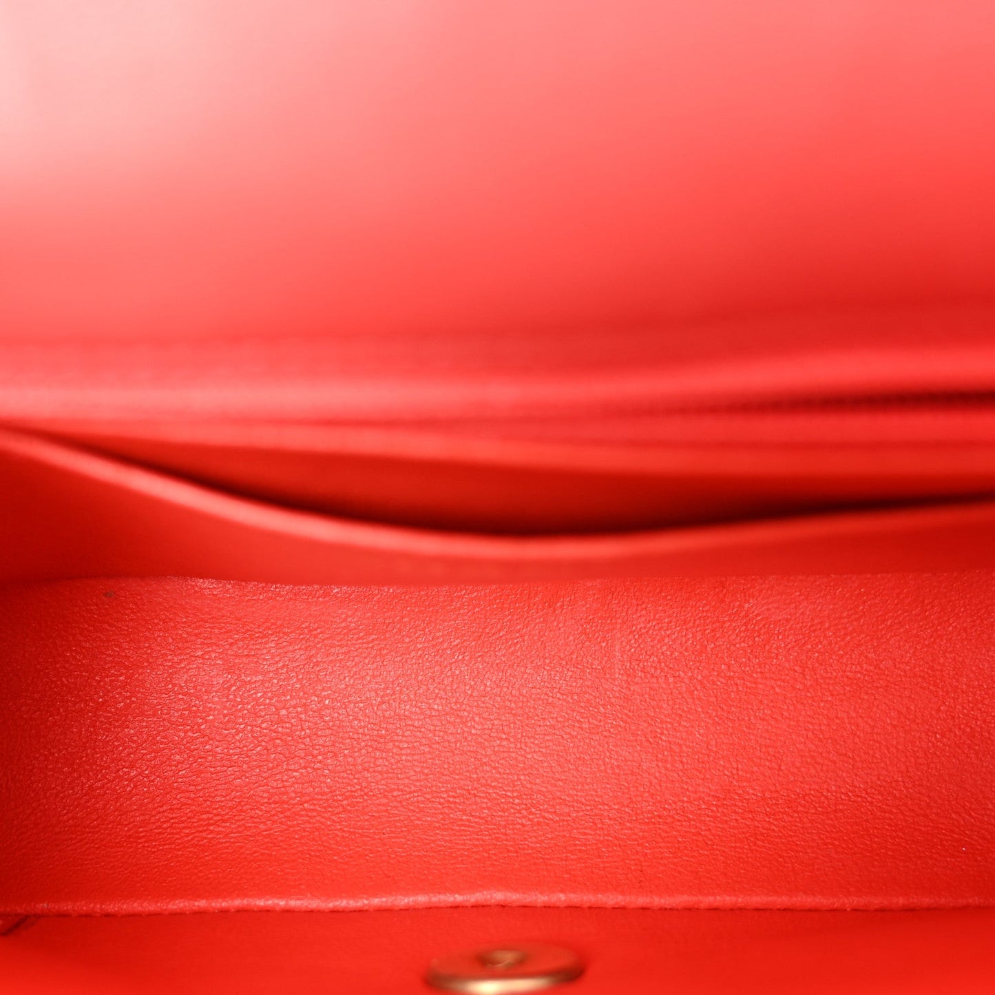 Lambskin Quilted Mini Rectangular Flap Red