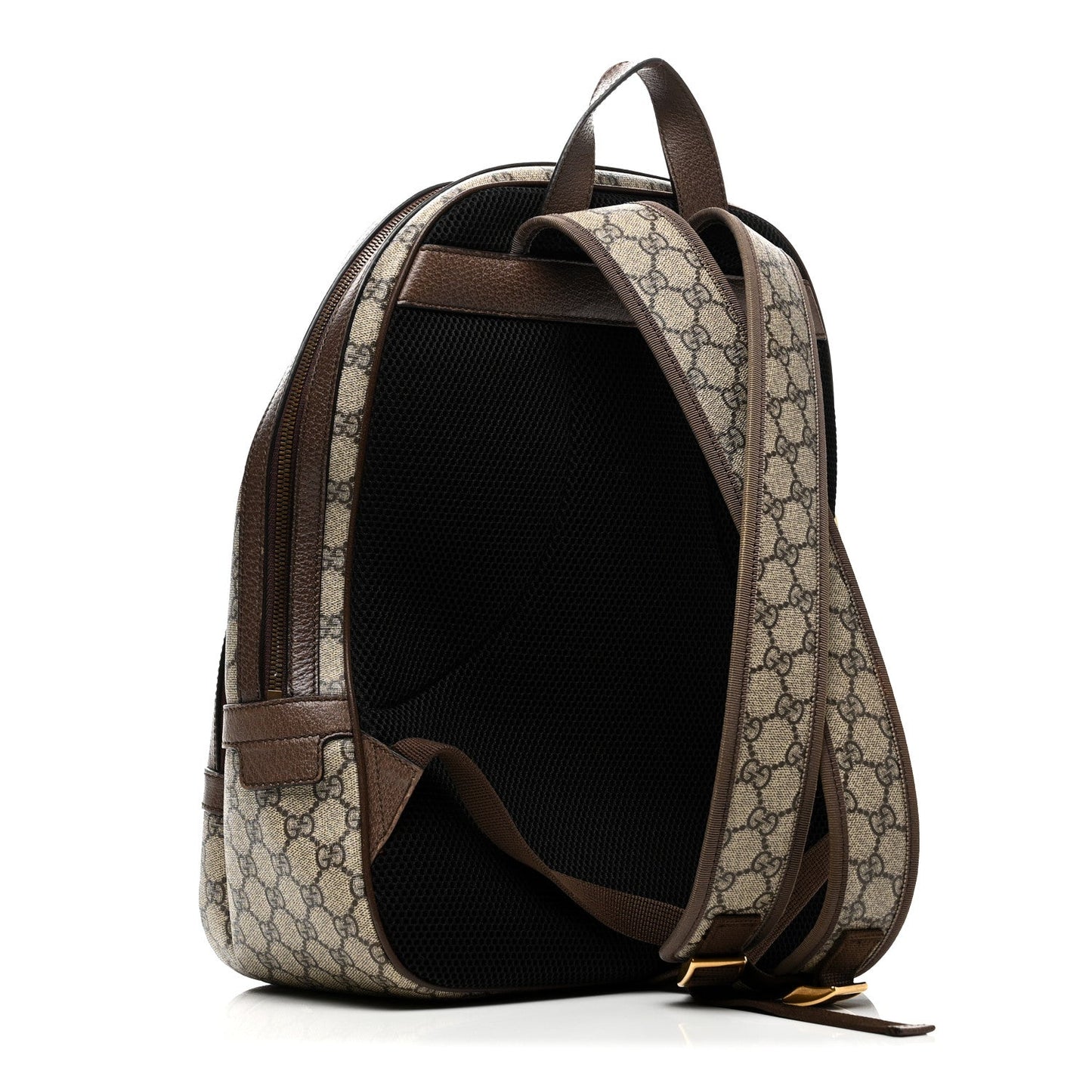 GG Supreme Monogram Medium Ophidia Day Backpack Brown