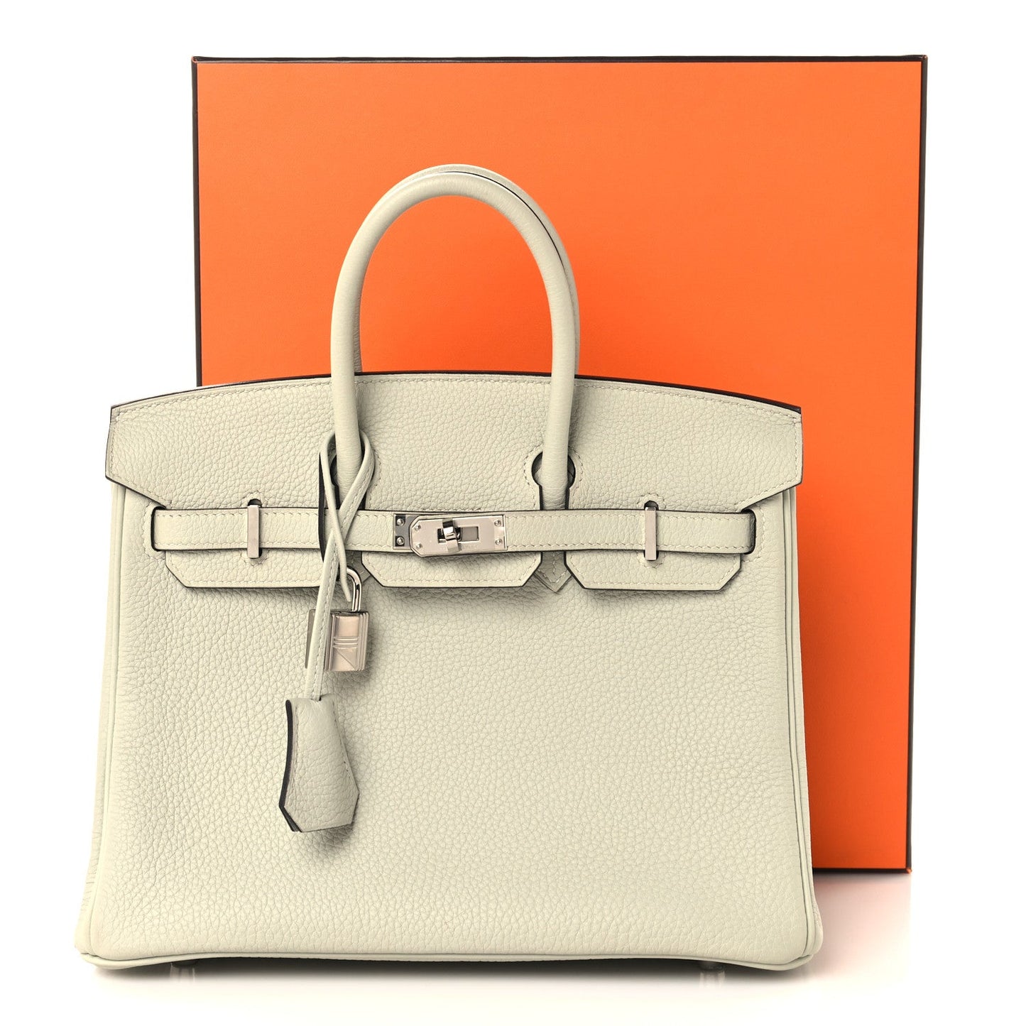 Togo Birkin 25 Gris Neve