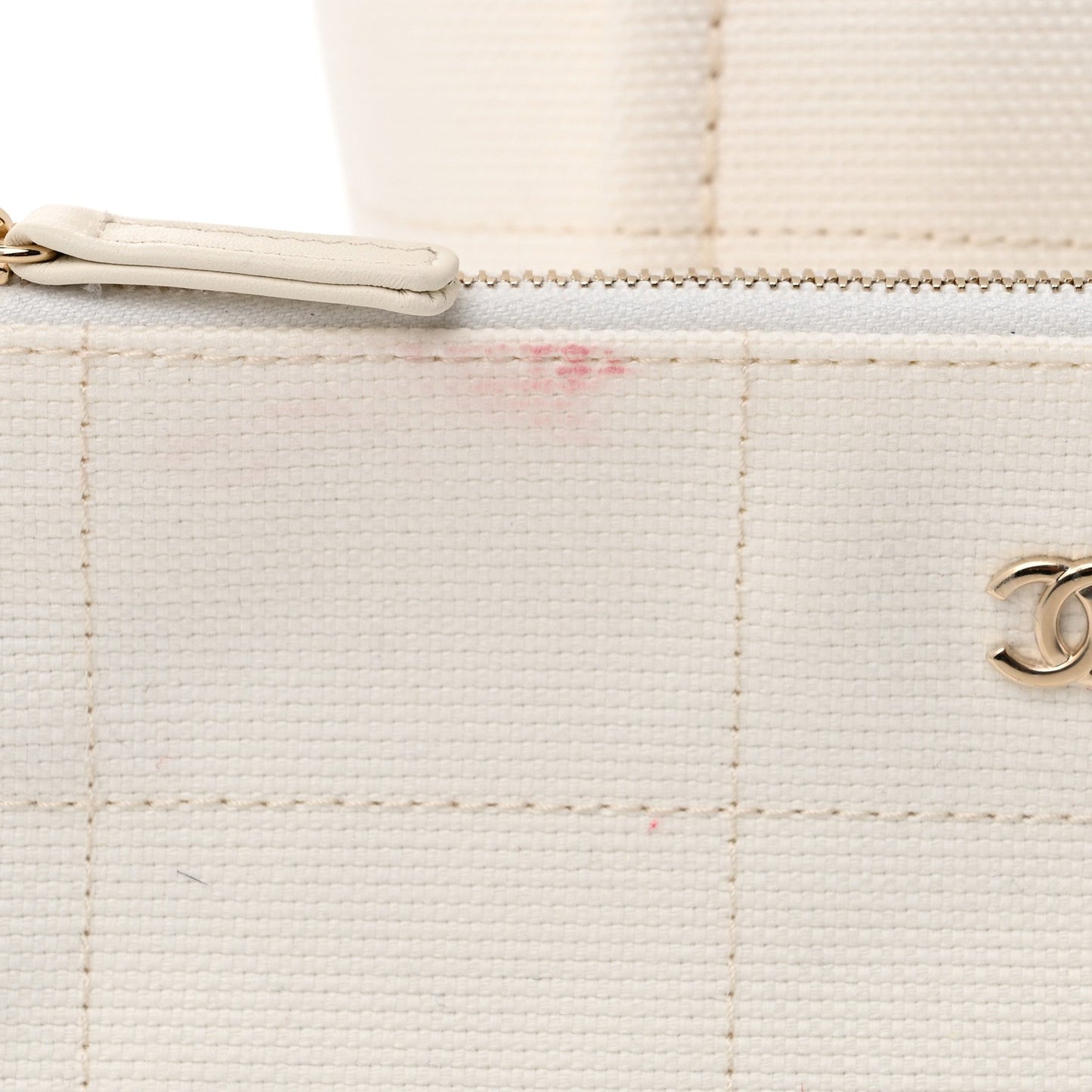 Cotton Medium Deauville Tote White