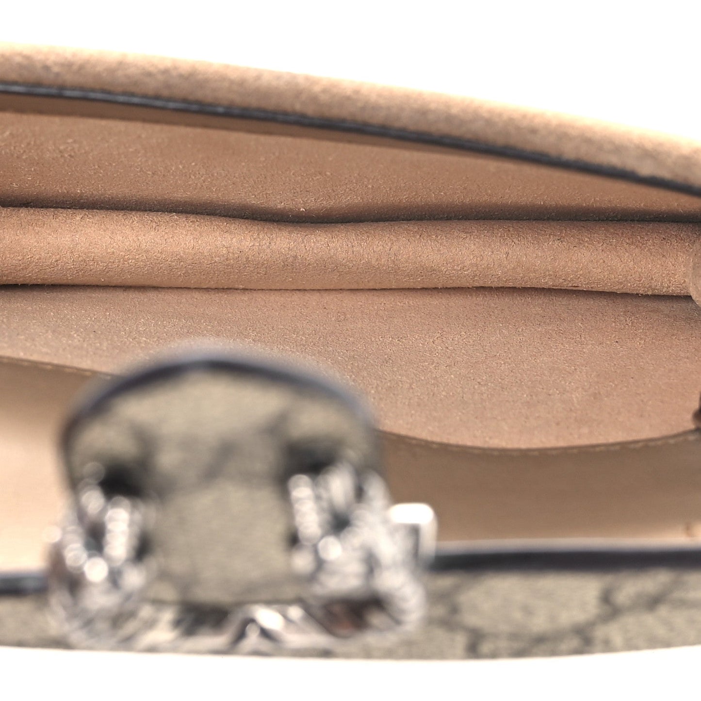 GG Supreme Monogram Super Mini Dionysus Shoulder Bag Taupe