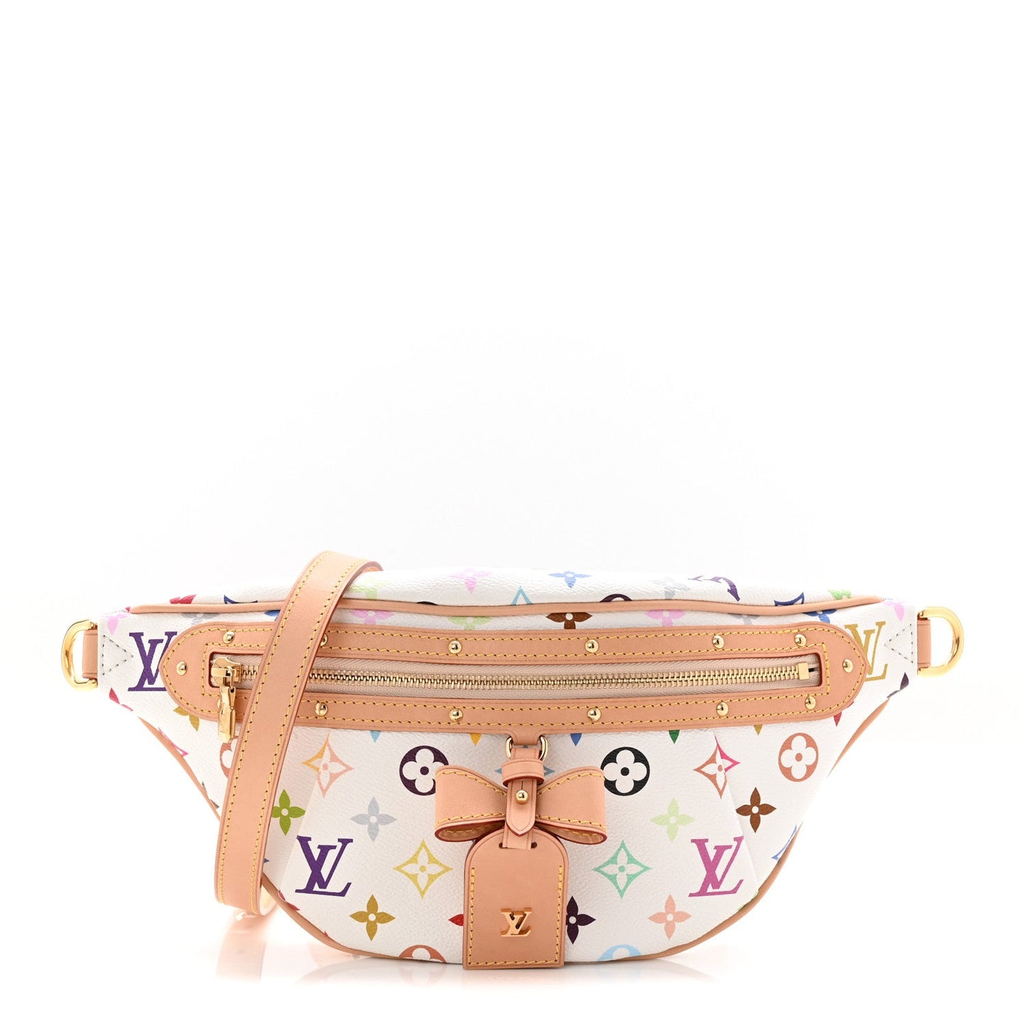 LV X TM Monogram Multicolor High Rise Bumbag White