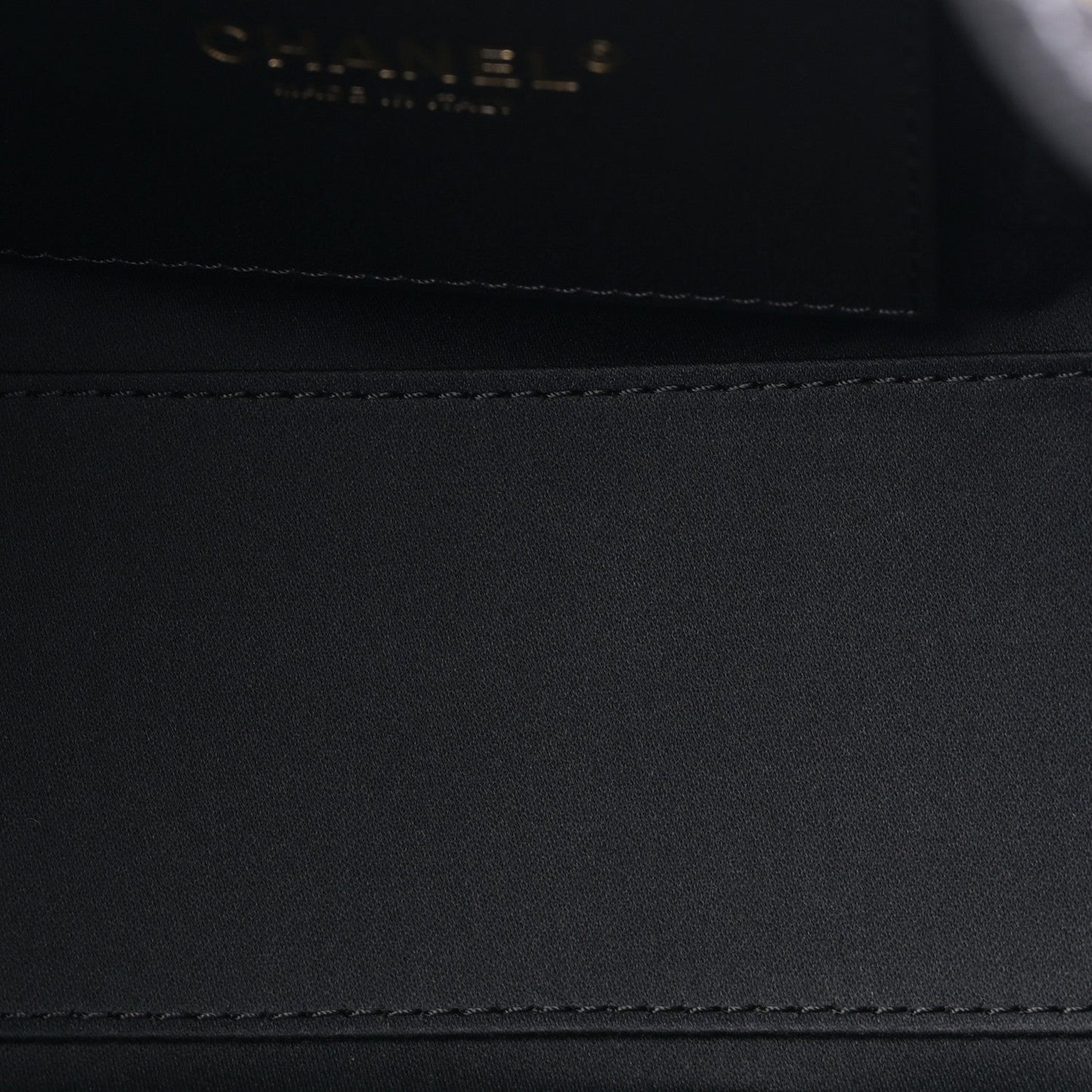 Washed Denim Quilted Mini Chanel 25 Handbag Black