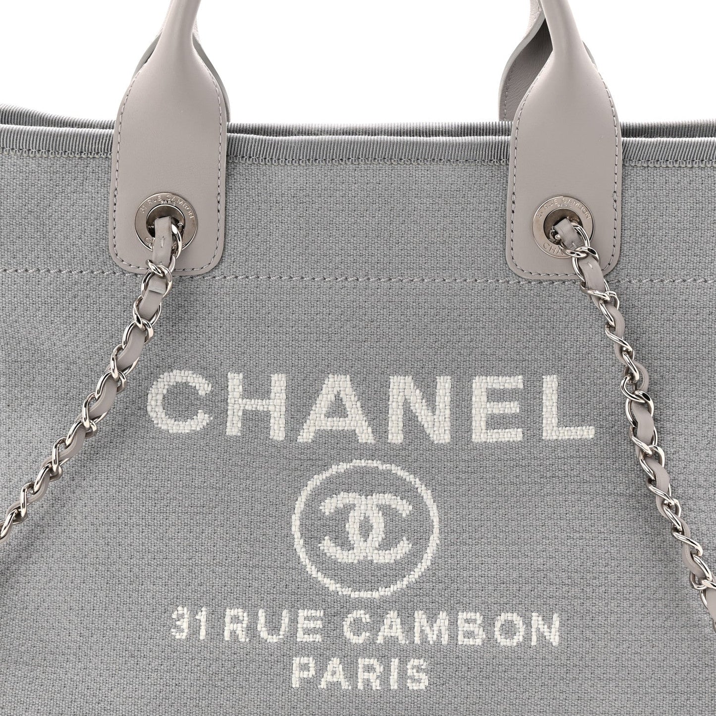 Mixed Fibers Small Deauville Tote Grey