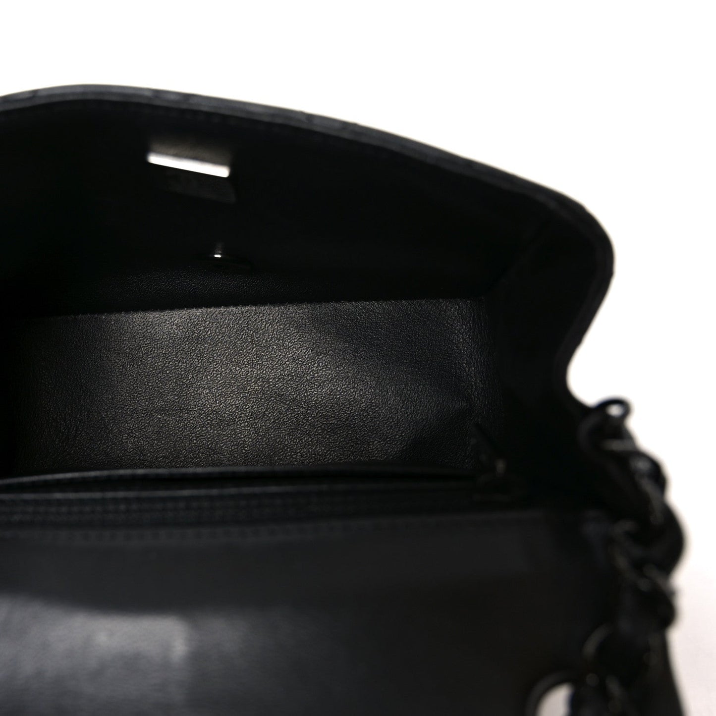 Lambskin Quilted Mini Square Flap So Black
