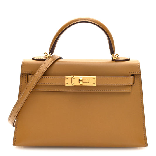 Tadelakt Mini Kelly Sellier 20 Biscuit