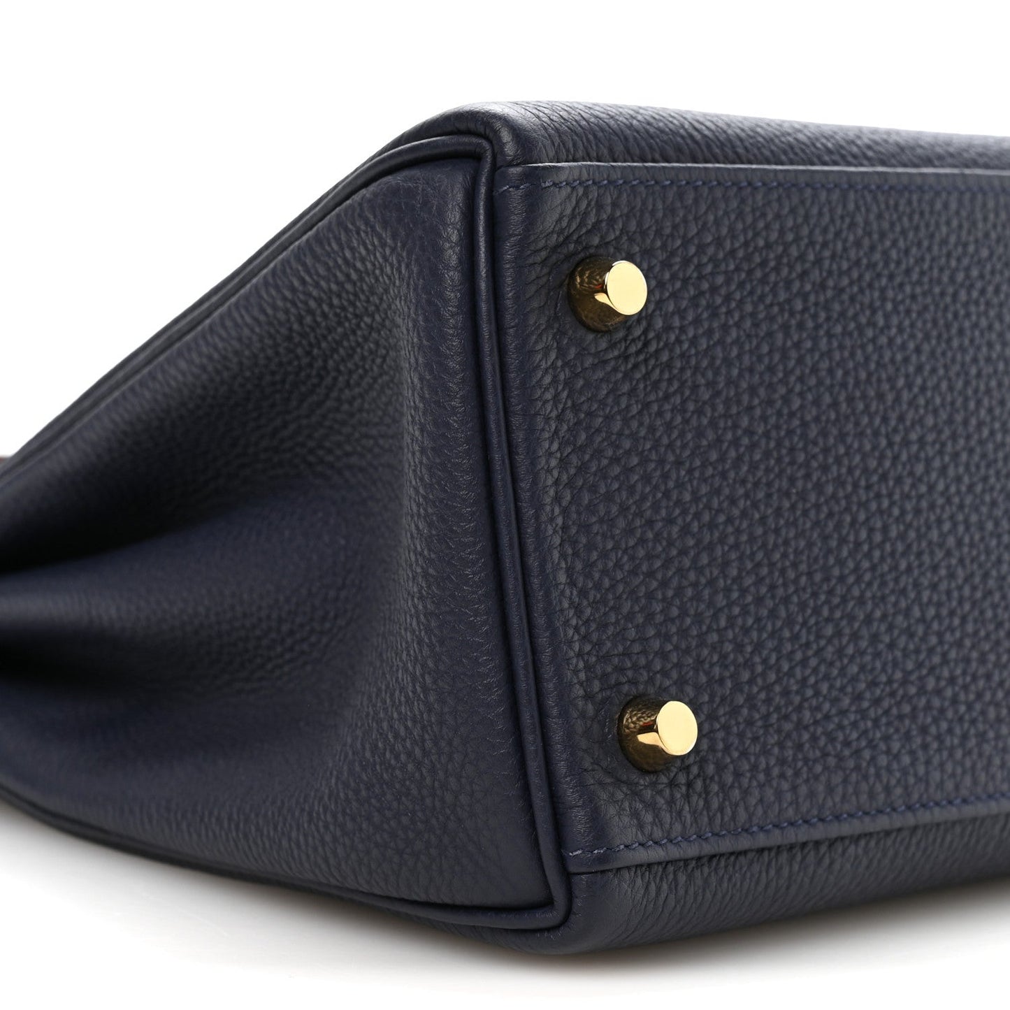 Togo Horseshoe Au Galop Kelly Retourne 28 Bleu Nuit Rouge H Fauve