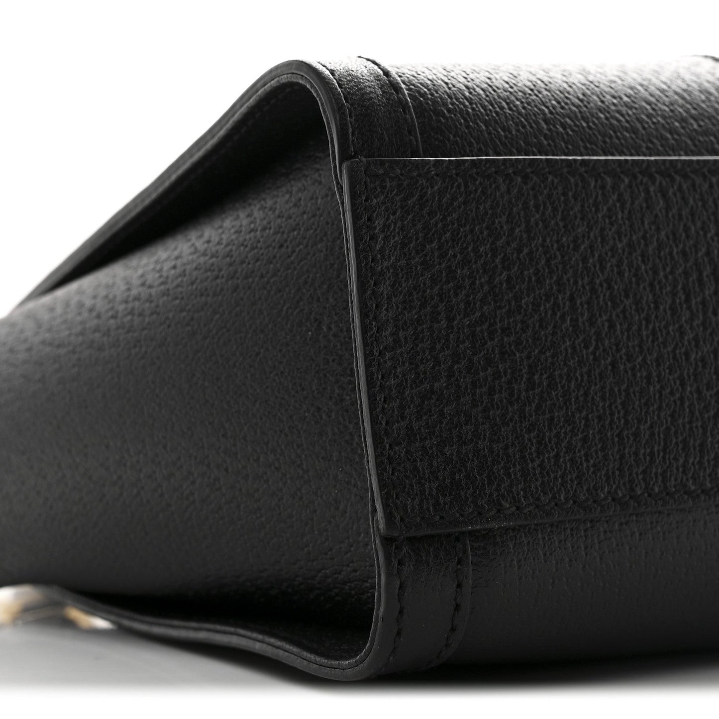 Textured Calfskin Web Small Ophidia Tote Bag Black
