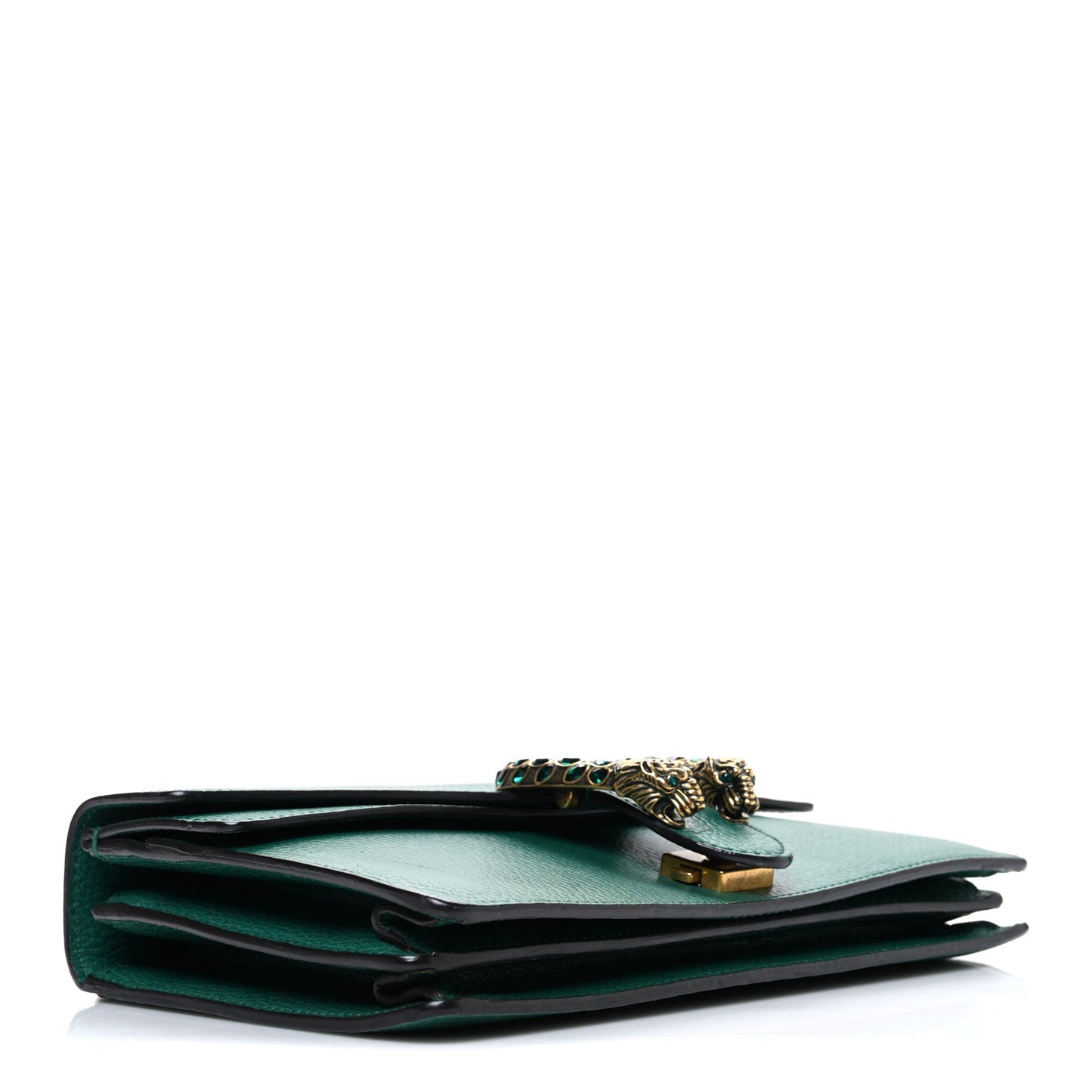 Dollar Calfskin Crystal Small Dionysus Shoulder Bag Emerald