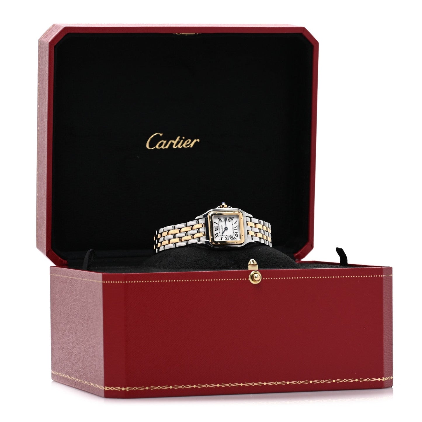 Stainless Steel 18K Yellow Gold 23mm Panthere Quartz Watch
