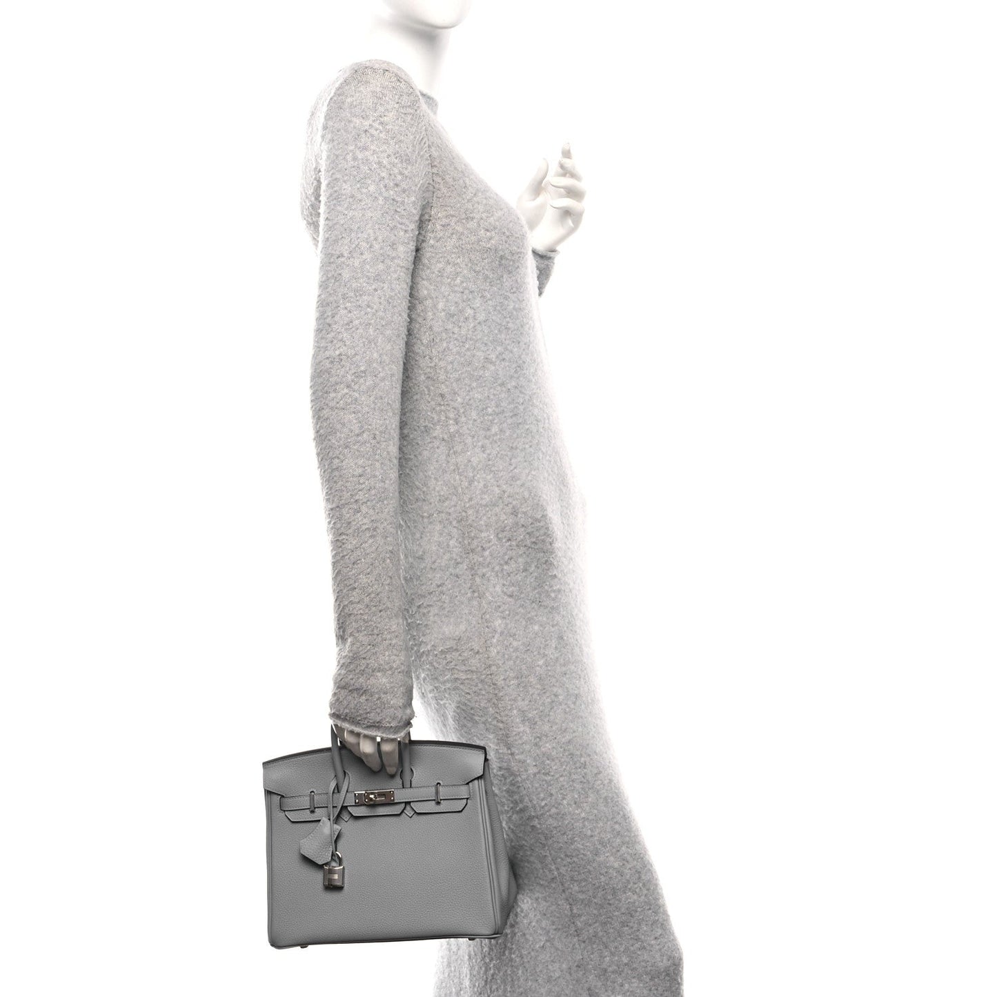 Togo Birkin 25 Gris Pantin