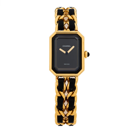 Stainless Steel Lambskin 20mm Chain Premiere Quartz Watch Gold L