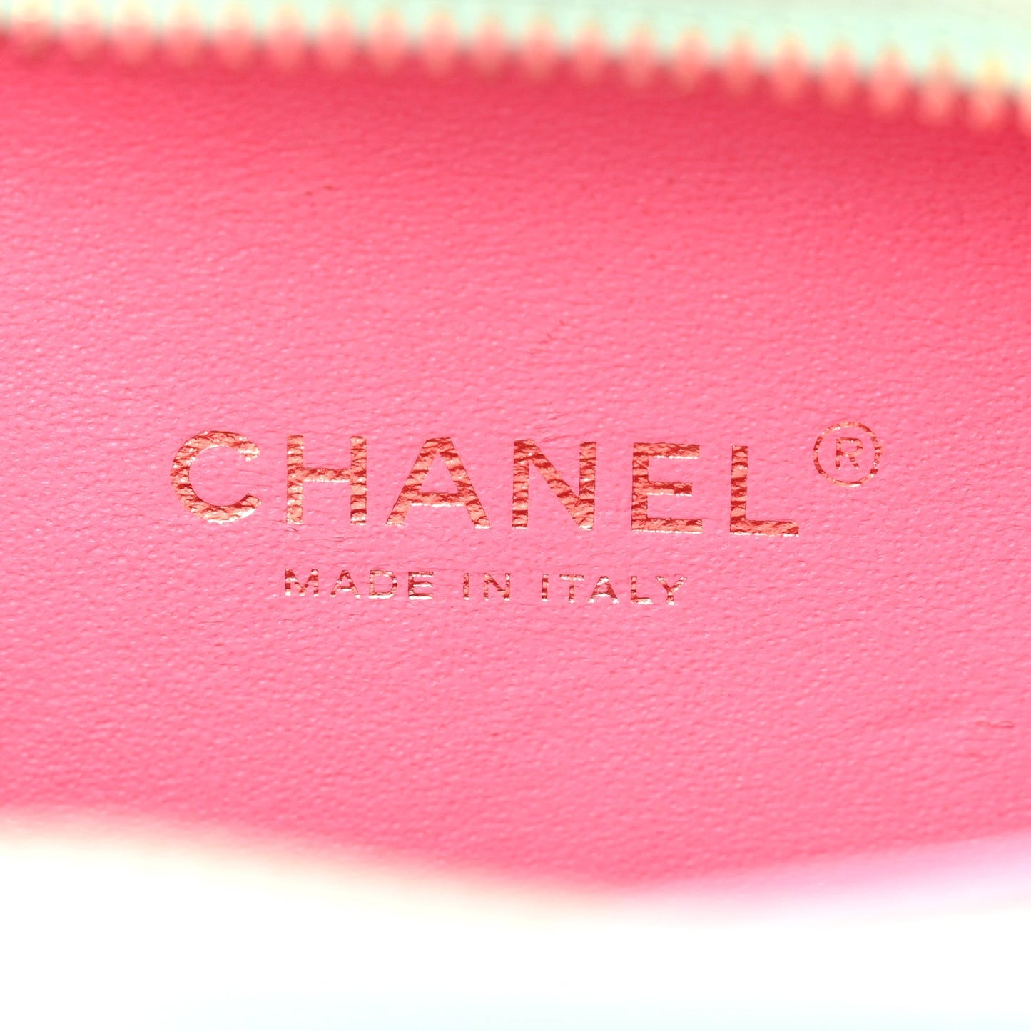 Caviar Quilted Small CC Filigree Vanity Case Pink Green Blue