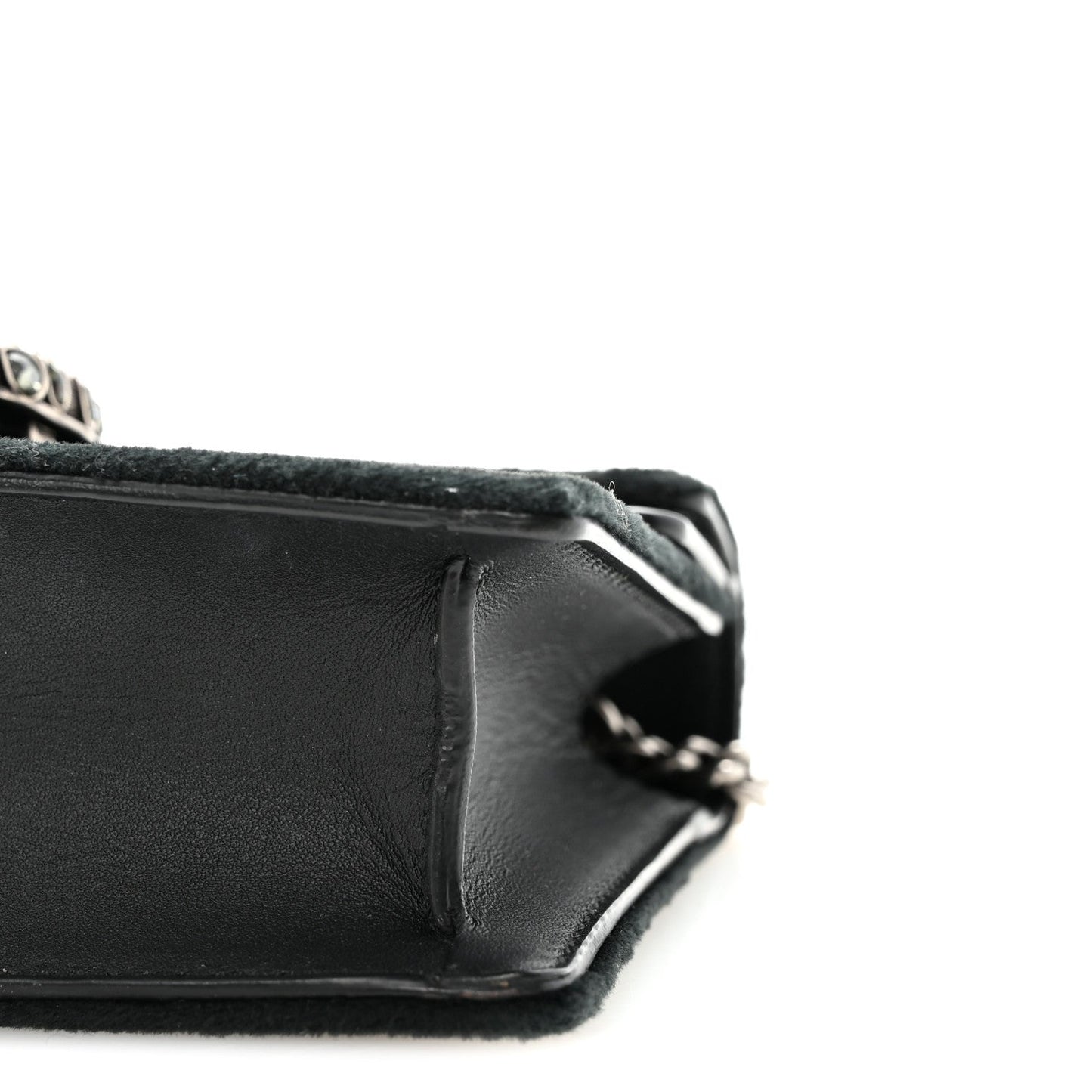 Velvet Super Mini Dionysus Shoulder Bag Black