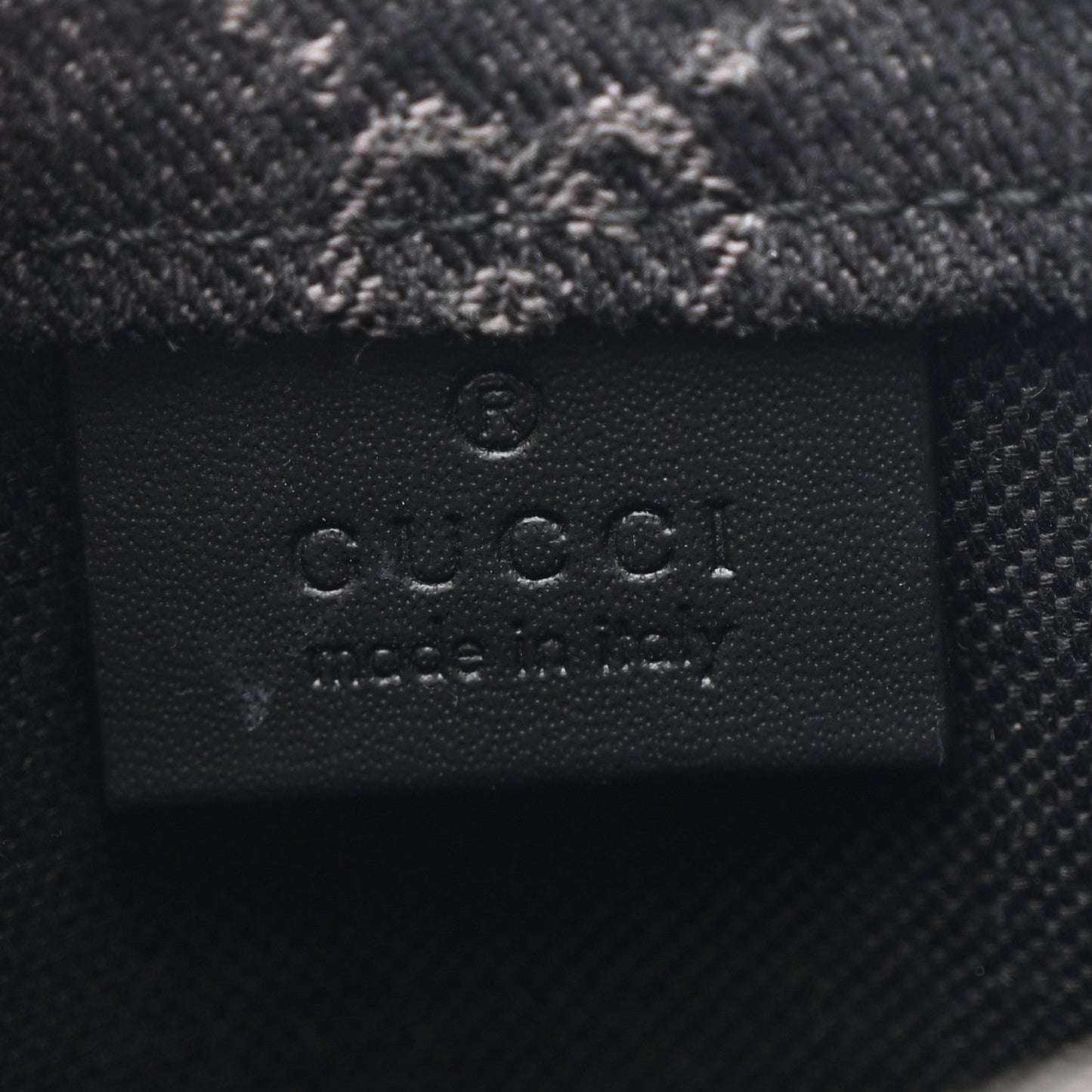 Denim Cuoio Harness GG Monogram Mini Ophidia Tote Bag Black Medium Grey