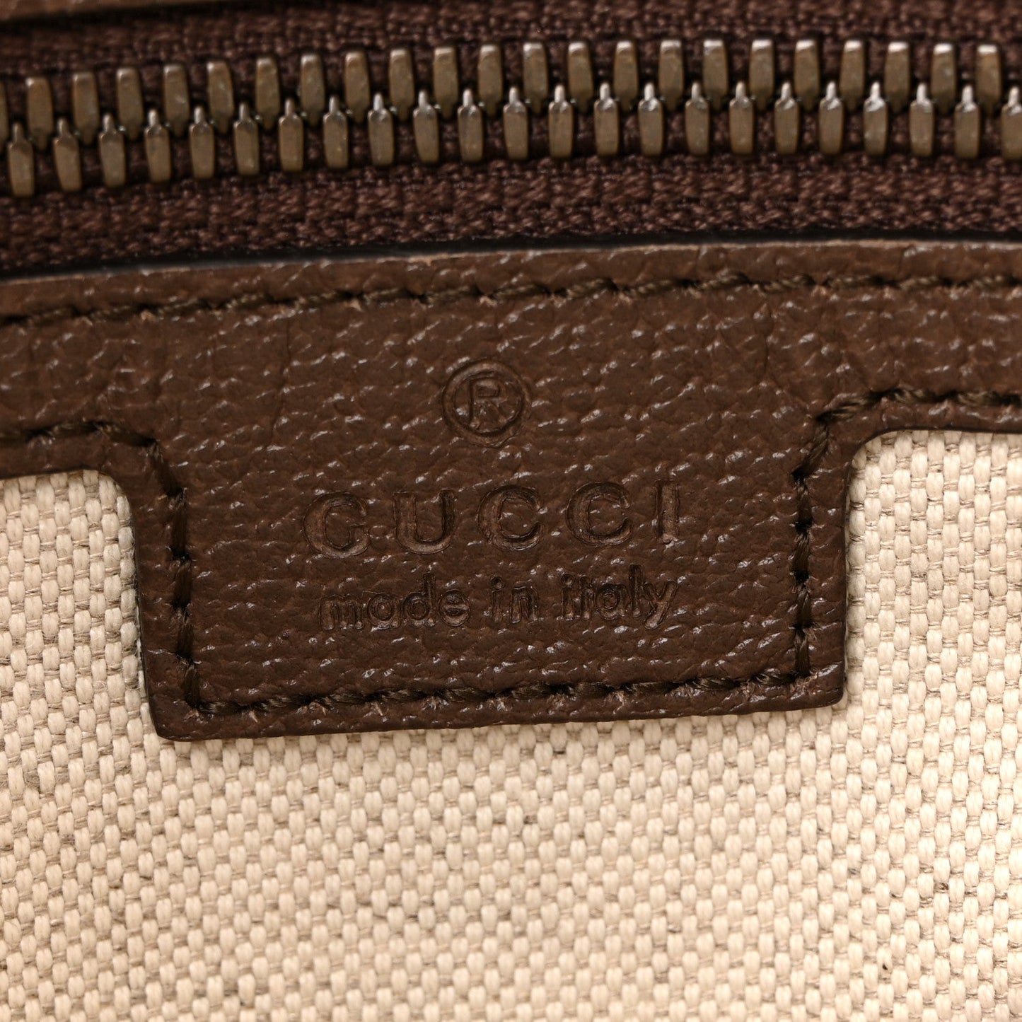 Soft GG Supreme Monogram Medium Ophidia Belt Bag Dark Brown