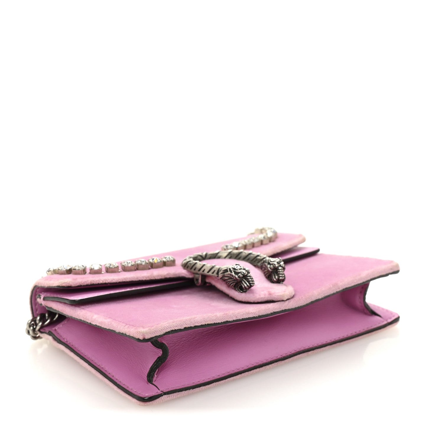 Velvet Crystal Super Mini Dionysus Shoulder Bag Malva
