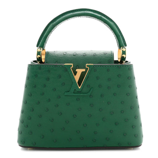 Ostrich Capucines Mini Mint