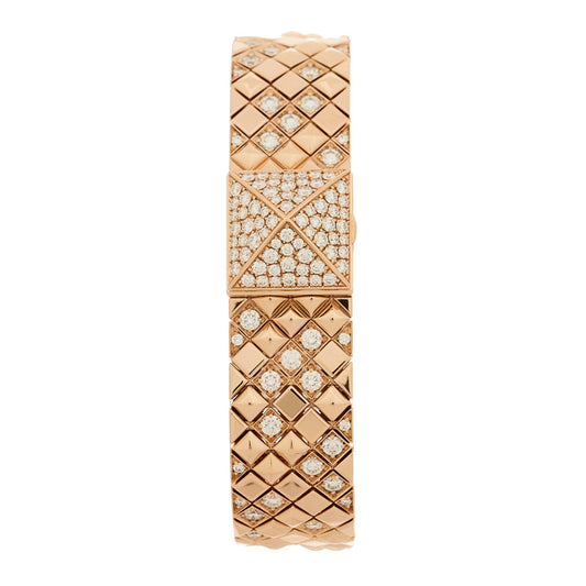 18K Rose gold Diamond 15mm Medor Joaillerie Quartz Watch
