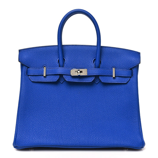 Togo Verso Birkin 25 Bleu Royal Capucine