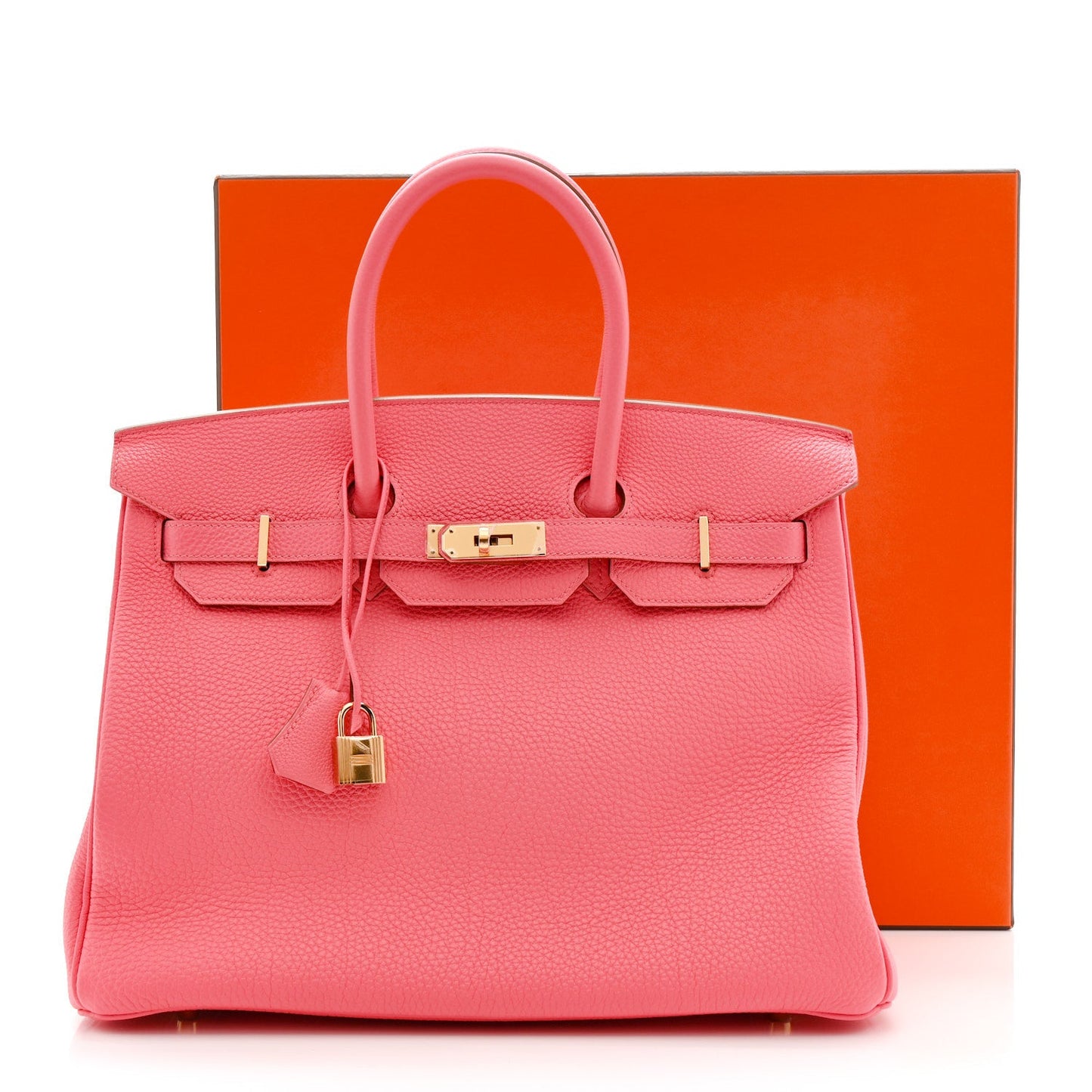 Togo Birkin 35 Rose Lipstick