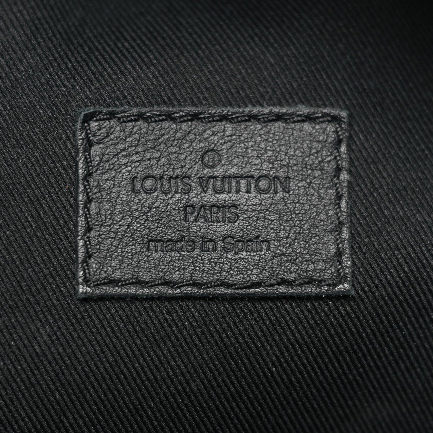 Calfskin Monogram Shadow Rush BumBag Black