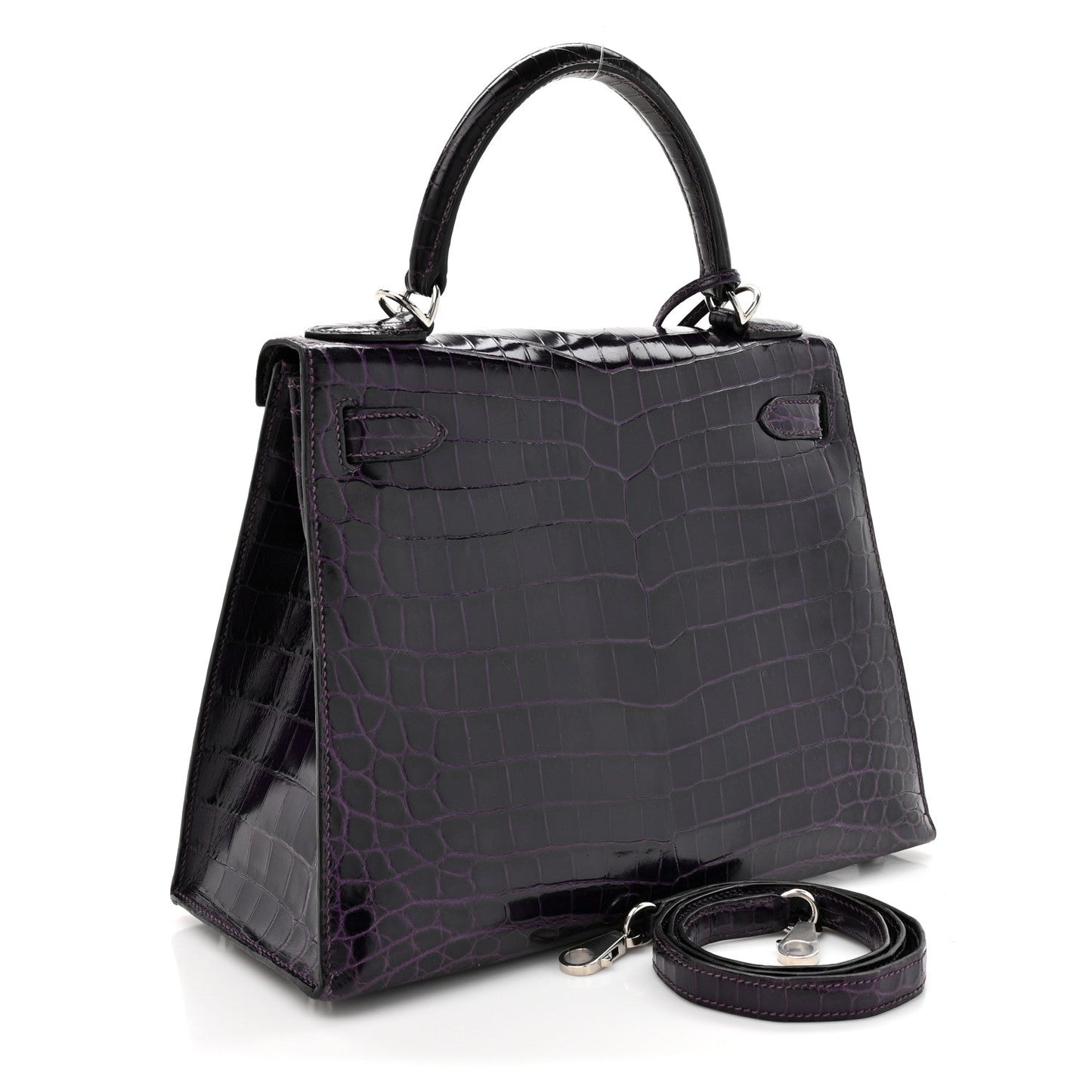 Shiny Niloticus Crocodile Kelly Sellier 28 Amethyst