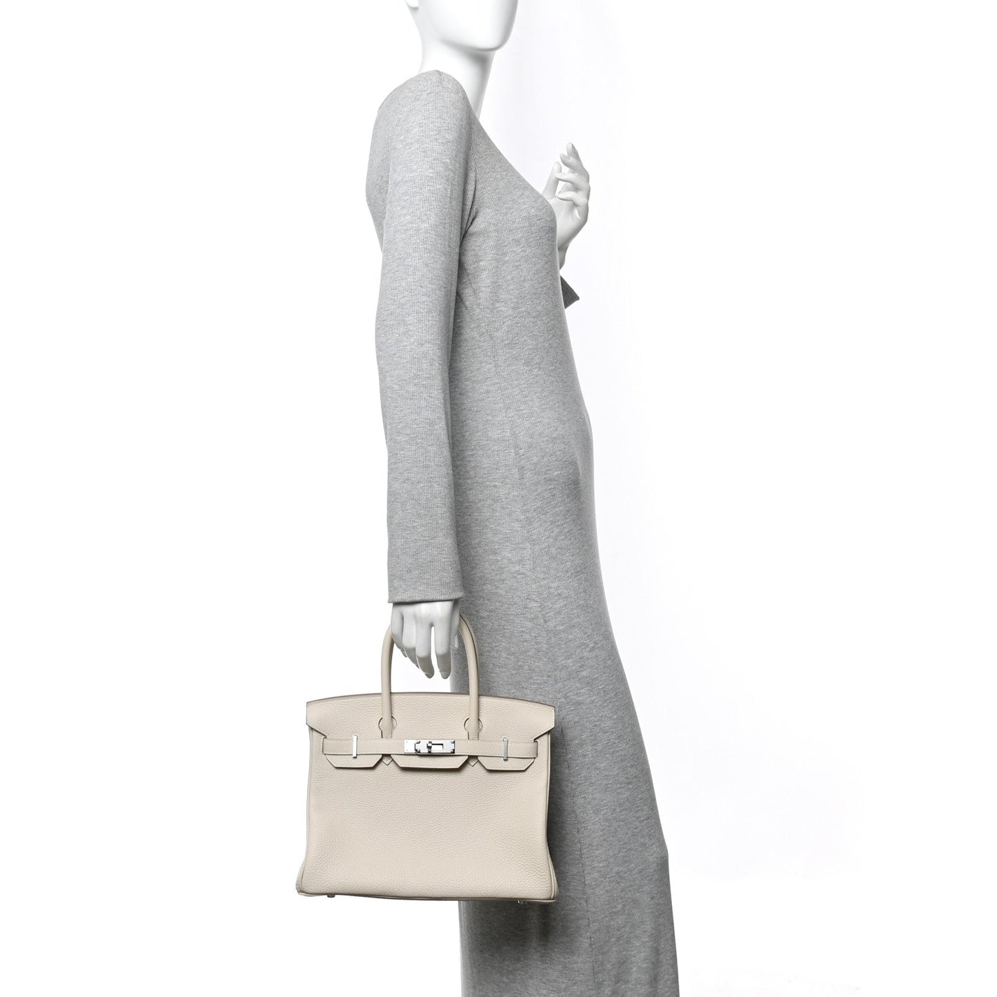 Taurillon Clemence Birkin 30 Craie