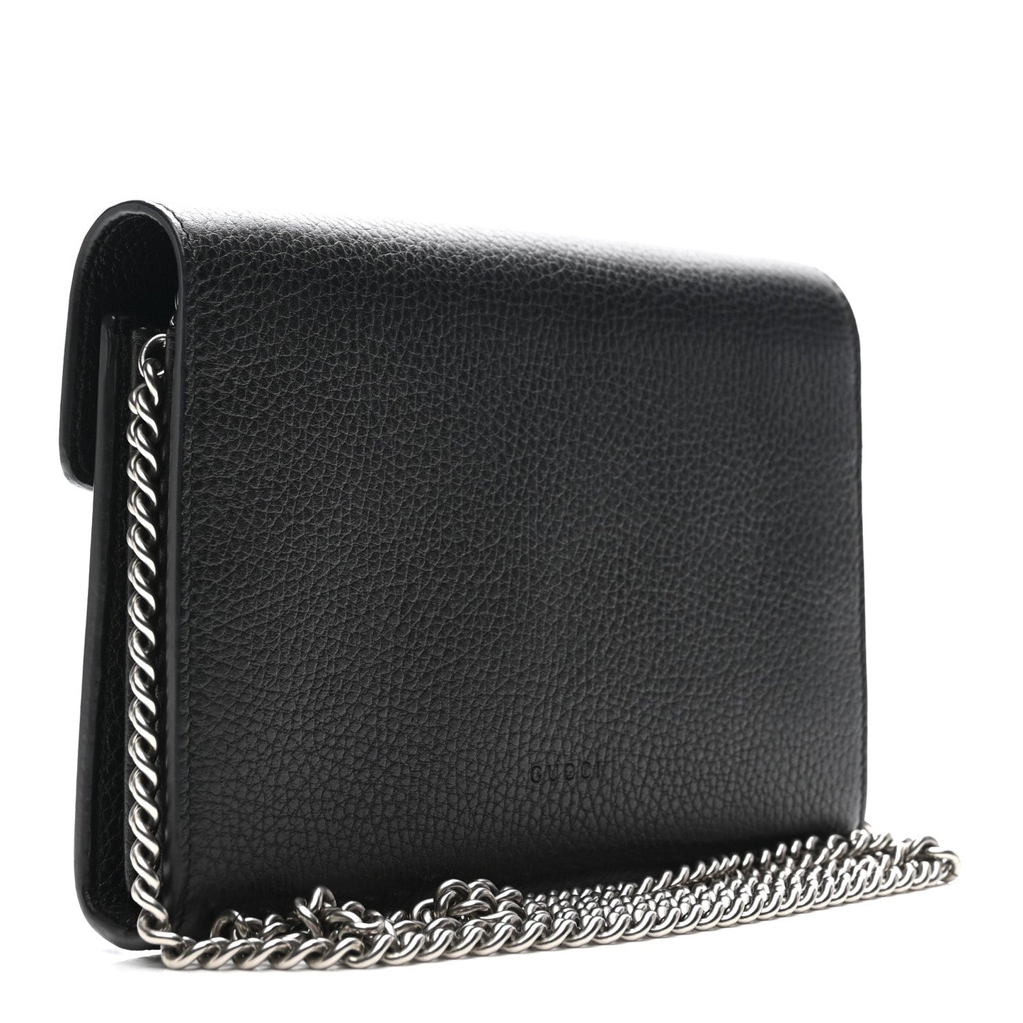 Calfskin Mini Dionysus Chain Wallet Black