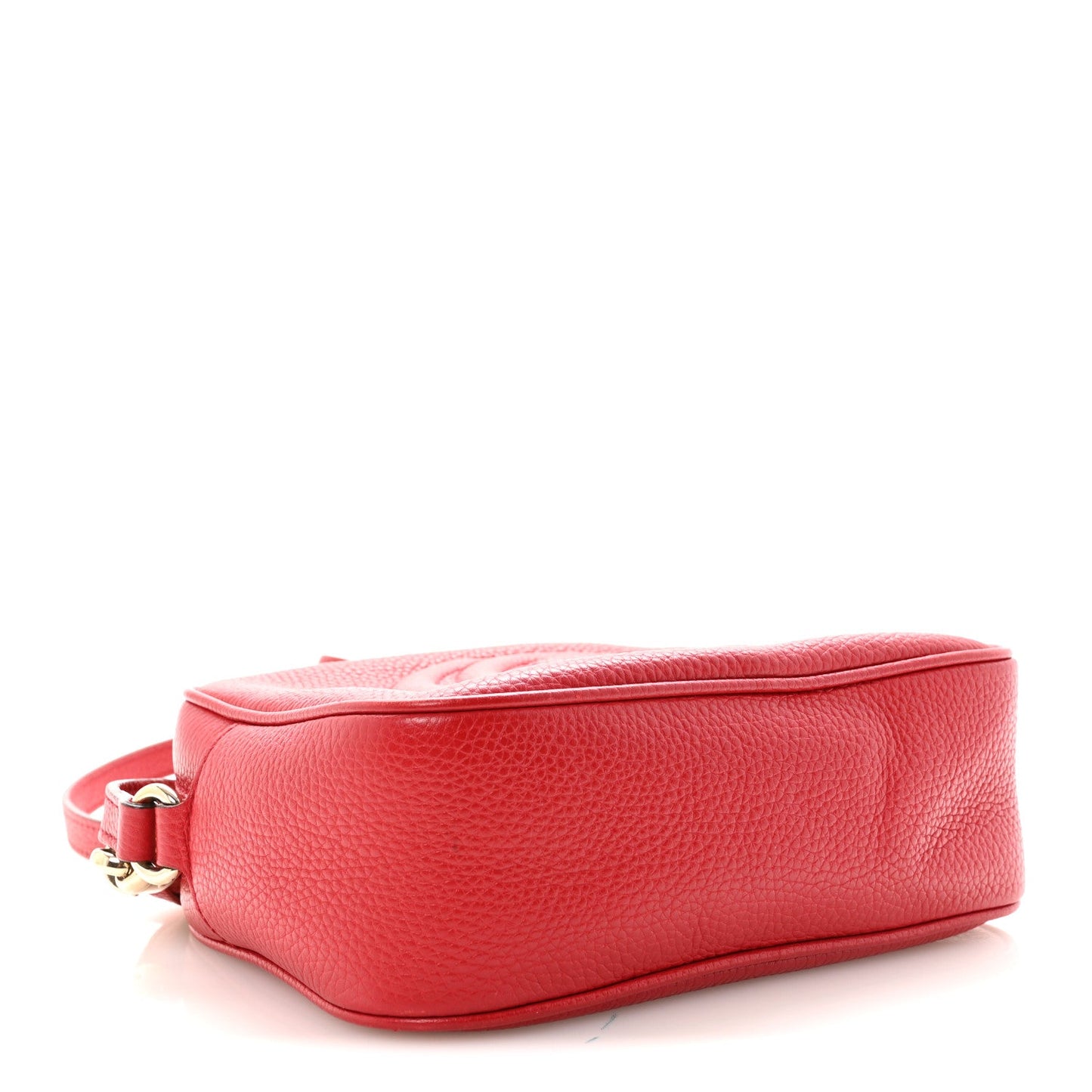 Pebbled Calfskin Small Soho Disco Bag Tabasco Red