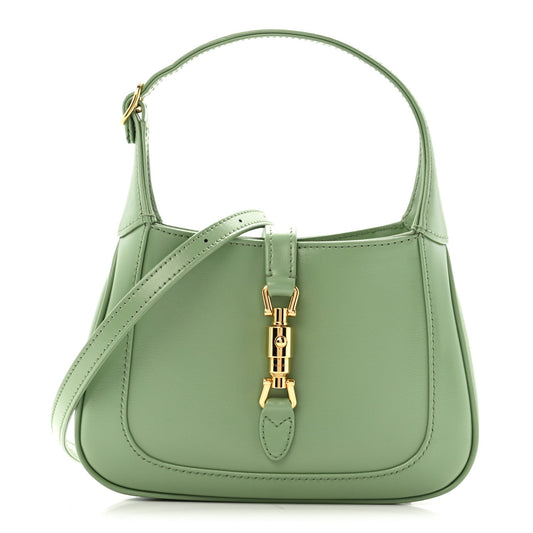 Boarded Dyana Lux Calfskin Mini Jackie 1961 Hobo Green Soil Grass